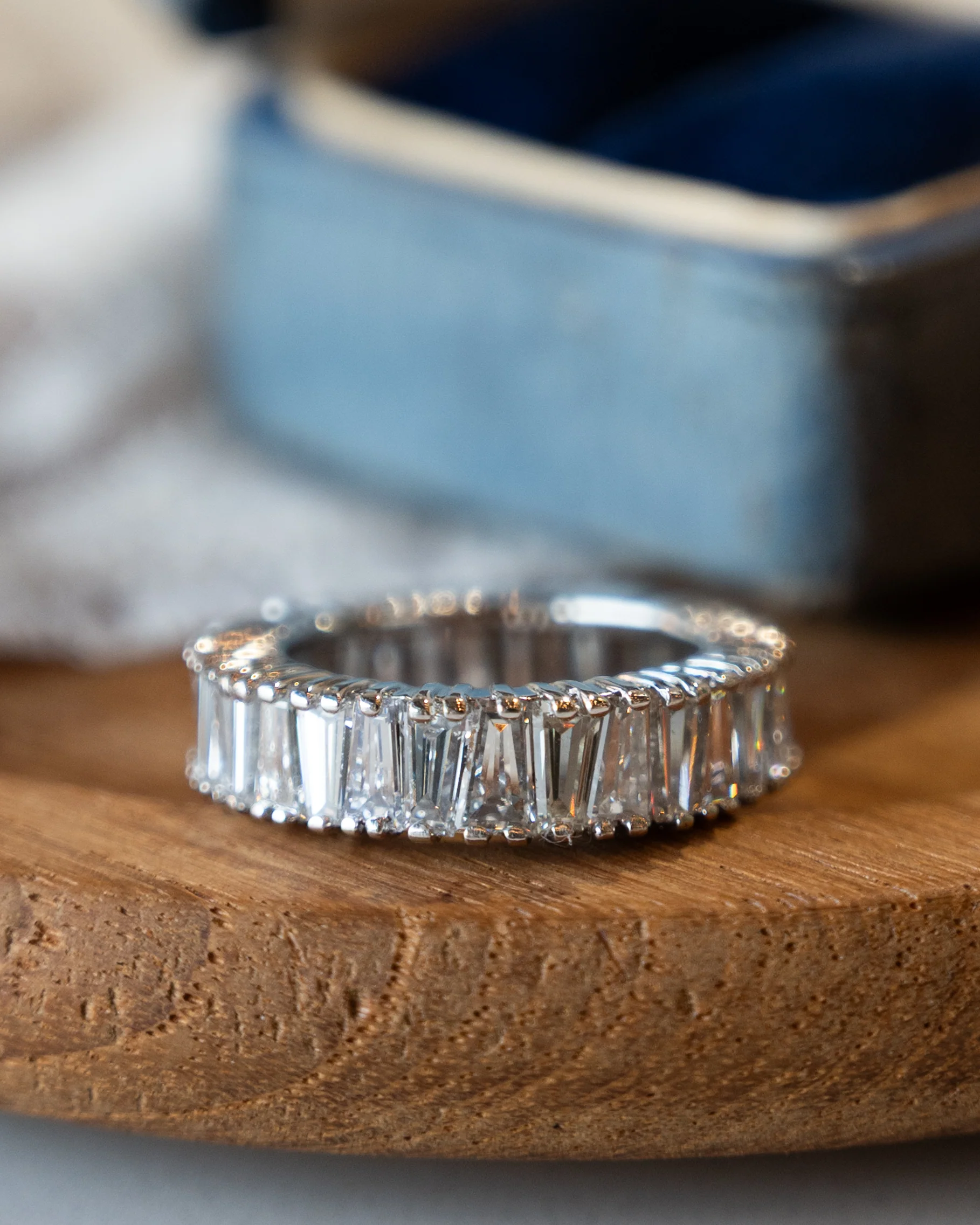 7.68 Baguette Diamond Eternity Ring Platinum - Image 6