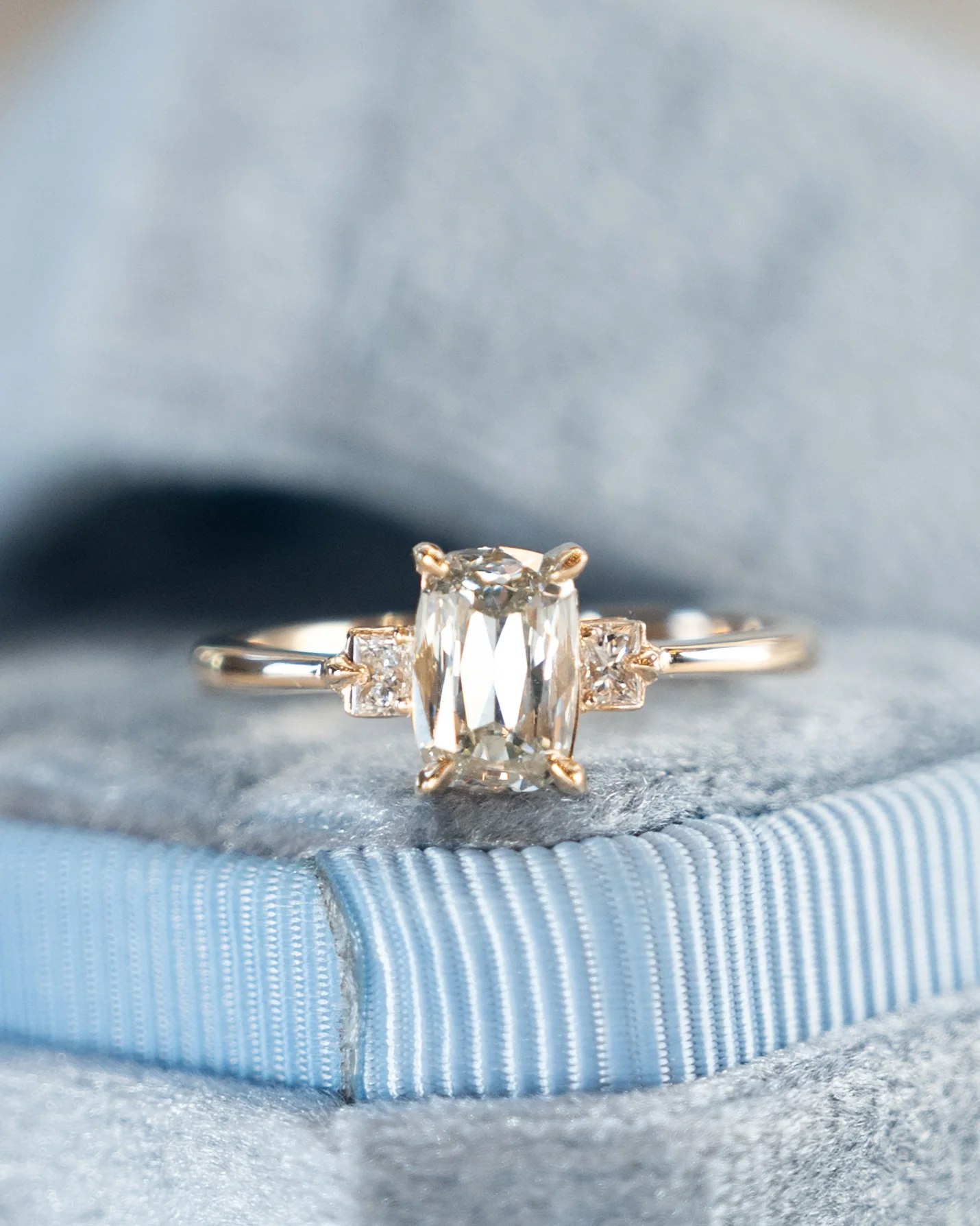 .70 GIA Cushion Diamond Engagement Ring 14k Yellow Gold - Image 6