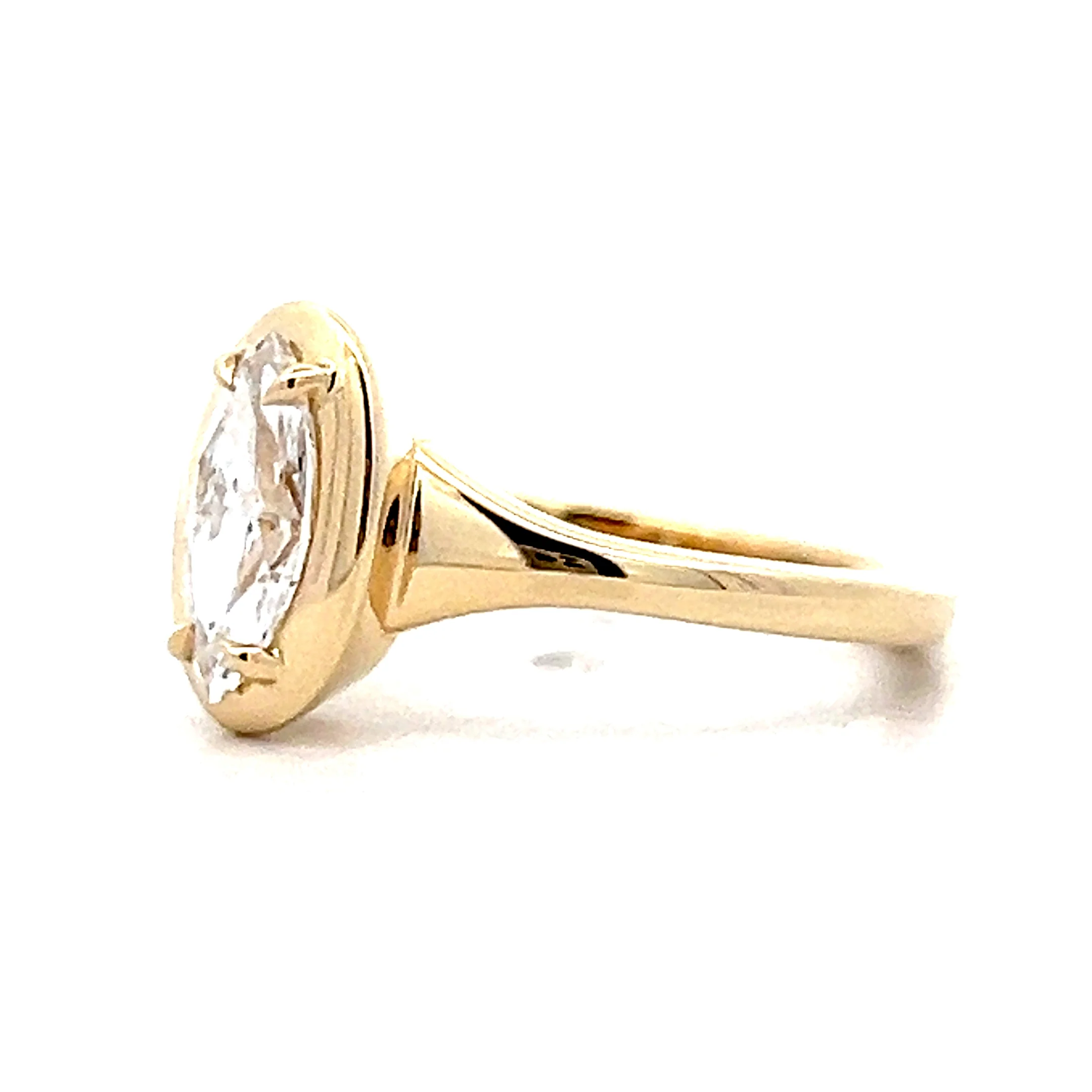 .70 Marquise Cut Diamond Engagement Ring in 14k - Image 2