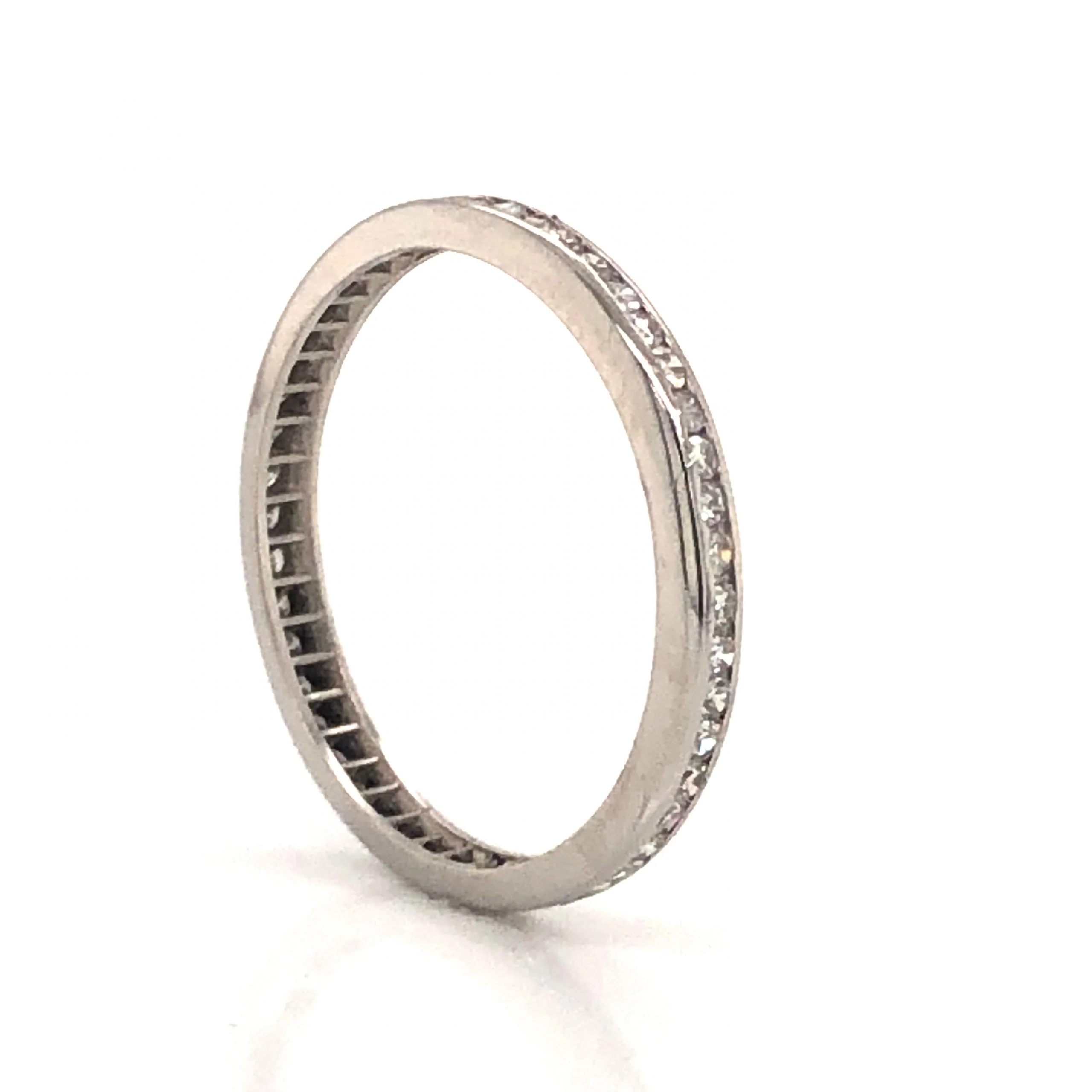 .70 Single Cut Diamond Eternity Band in Platinum - Image 4