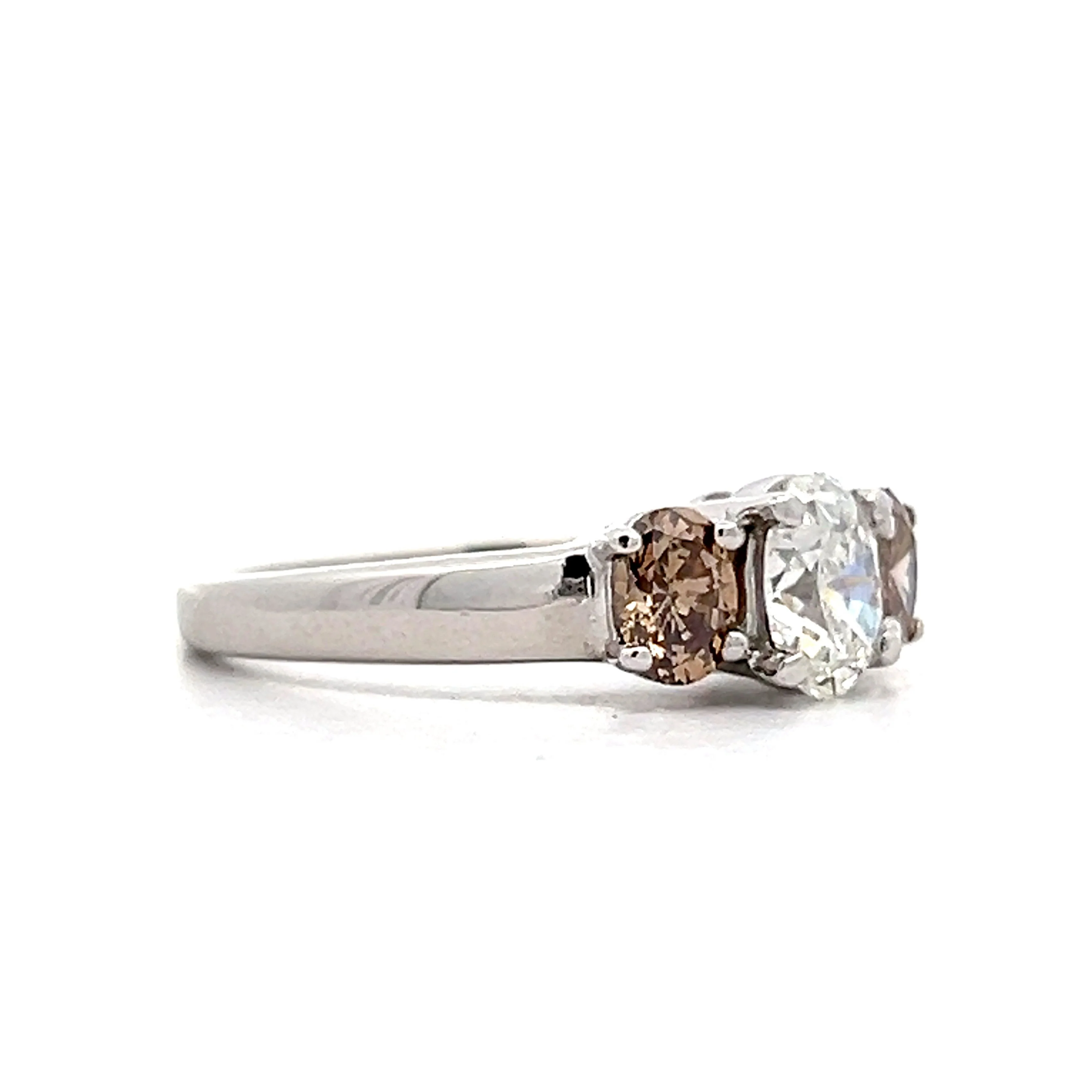 .71 Oval Diamond Three Stone Engagement Ring in 14k - Image 3