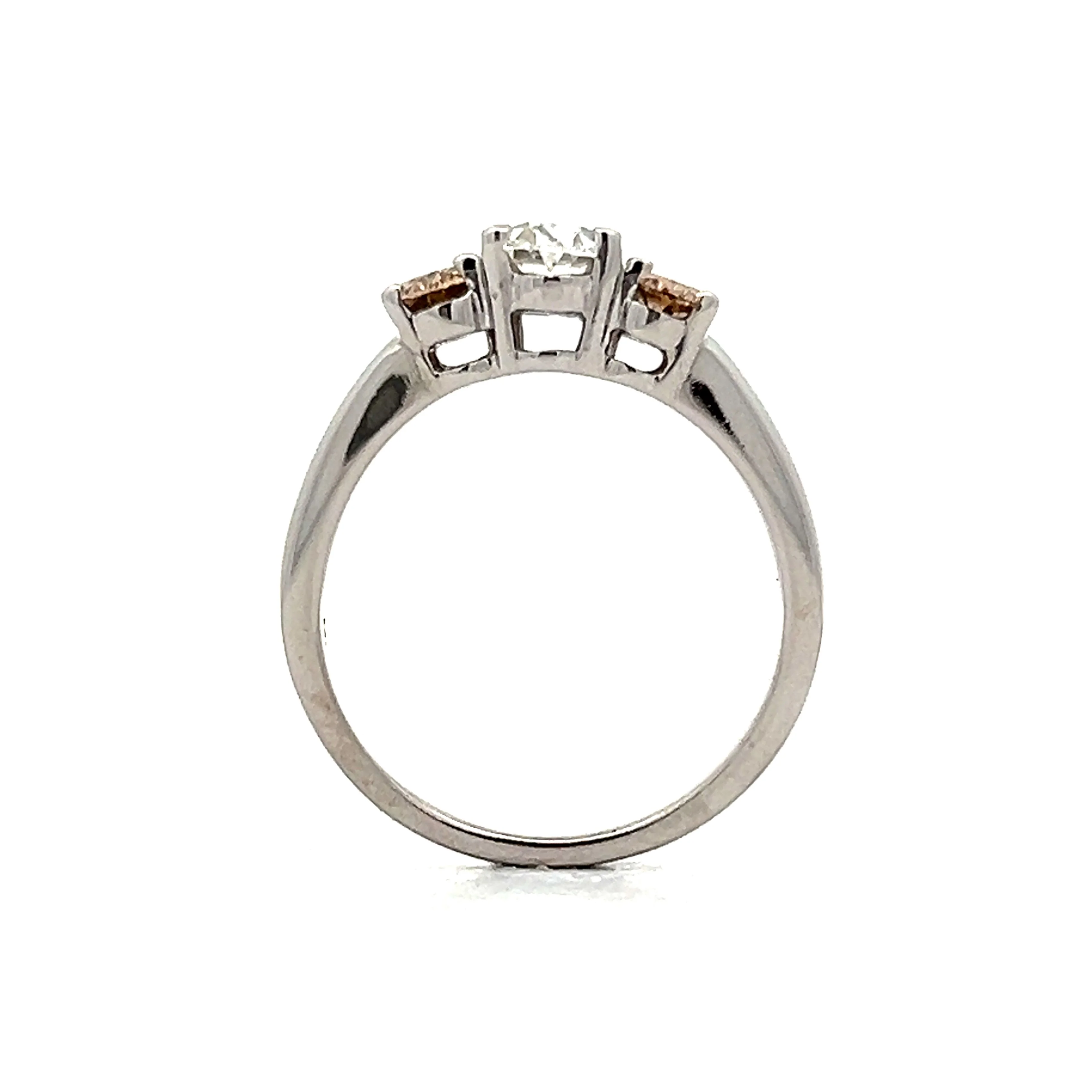 .71 Oval Diamond Three Stone Engagement Ring in 14k - Image 4