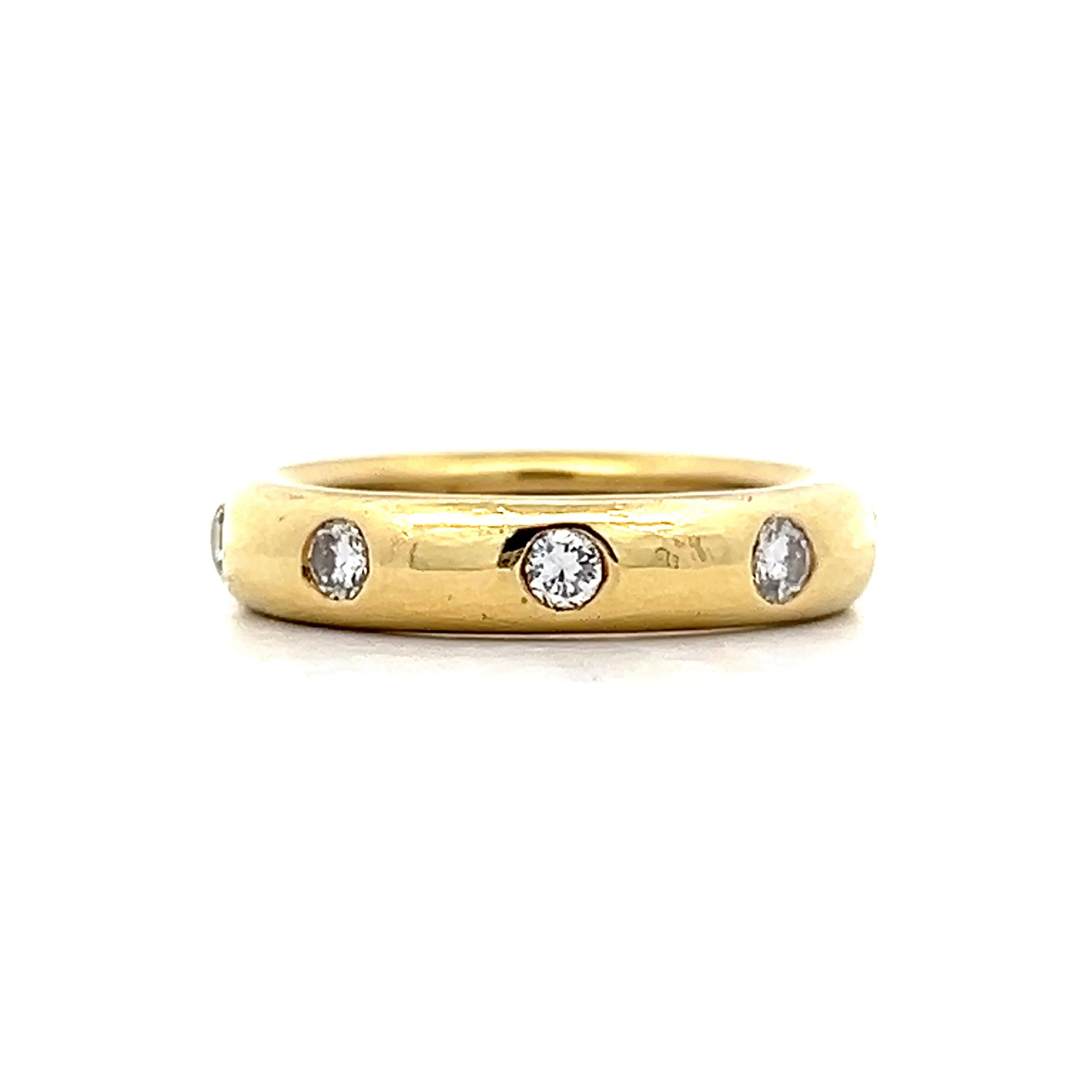 .72 Flush Set Diamond Ring in 14k Yellow Gold - Image 2