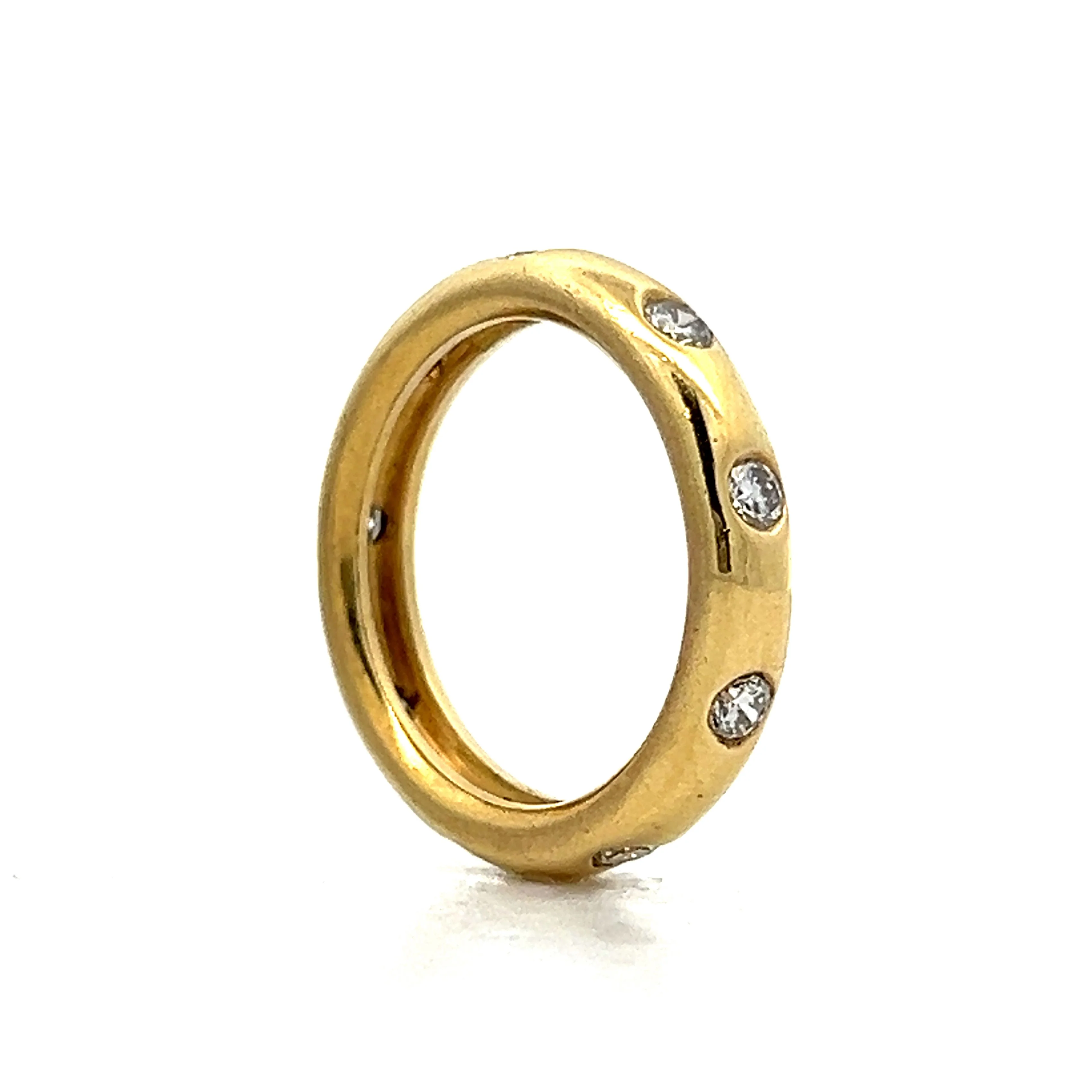 .72 Flush Set Diamond Ring in 14k Yellow Gold - Image 5