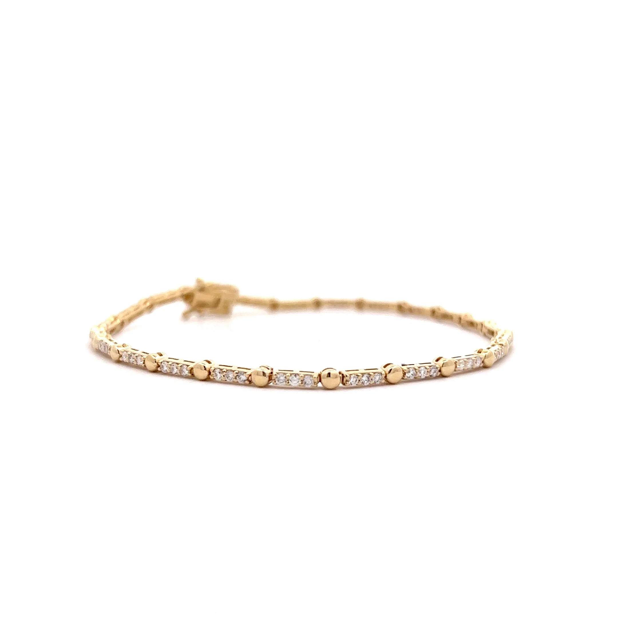 .73 Diamond Tennis Bracelet in 14k Yellow Gold - Image 3