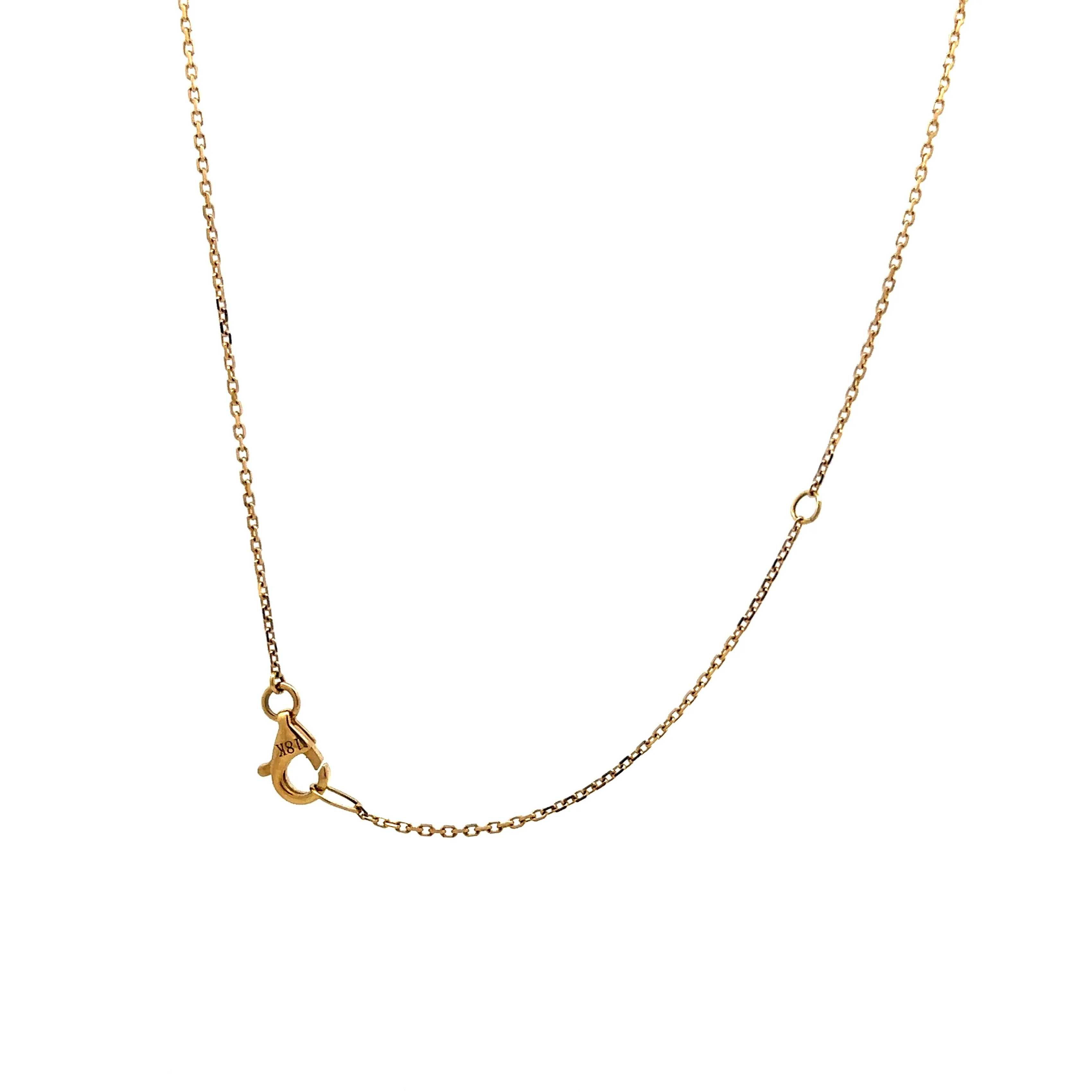 .78 Multi-Cut Diamond Station Necklace in 18k - Image 4