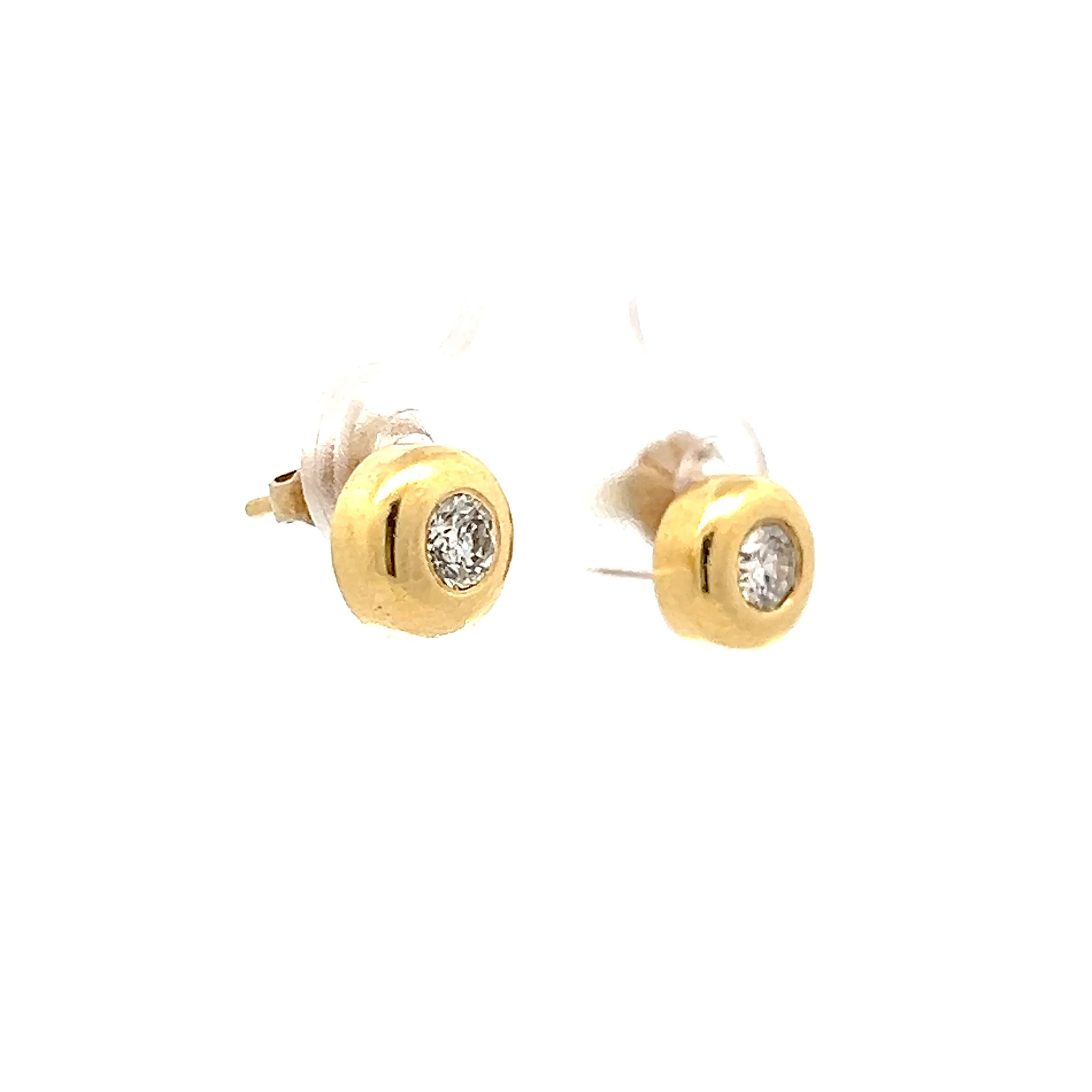 .80 Round Brilliant Diamond Stud Earrings in 14k - Image 3