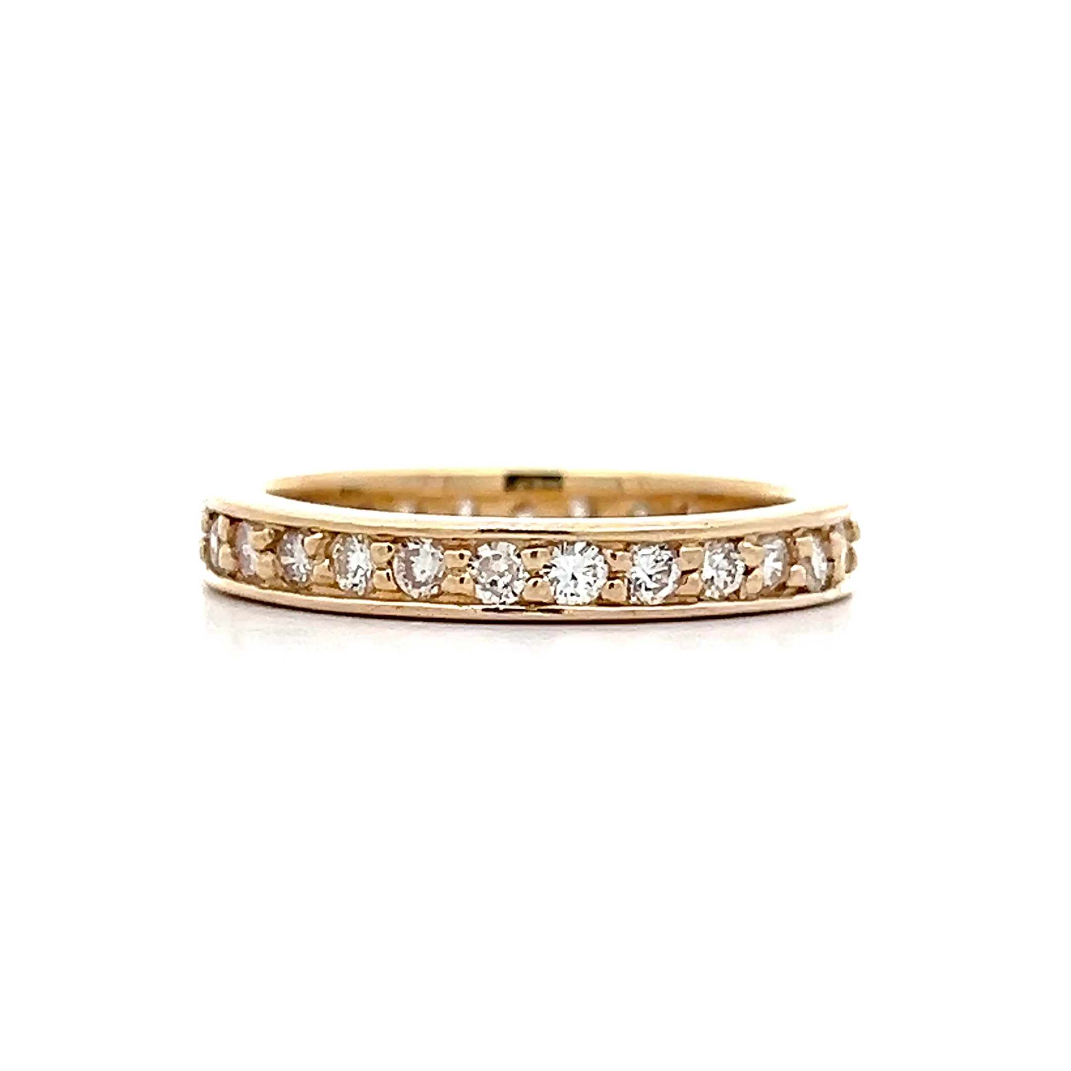 .81 Round Brilliant Diamond Eternity Band in 14k - Image 2