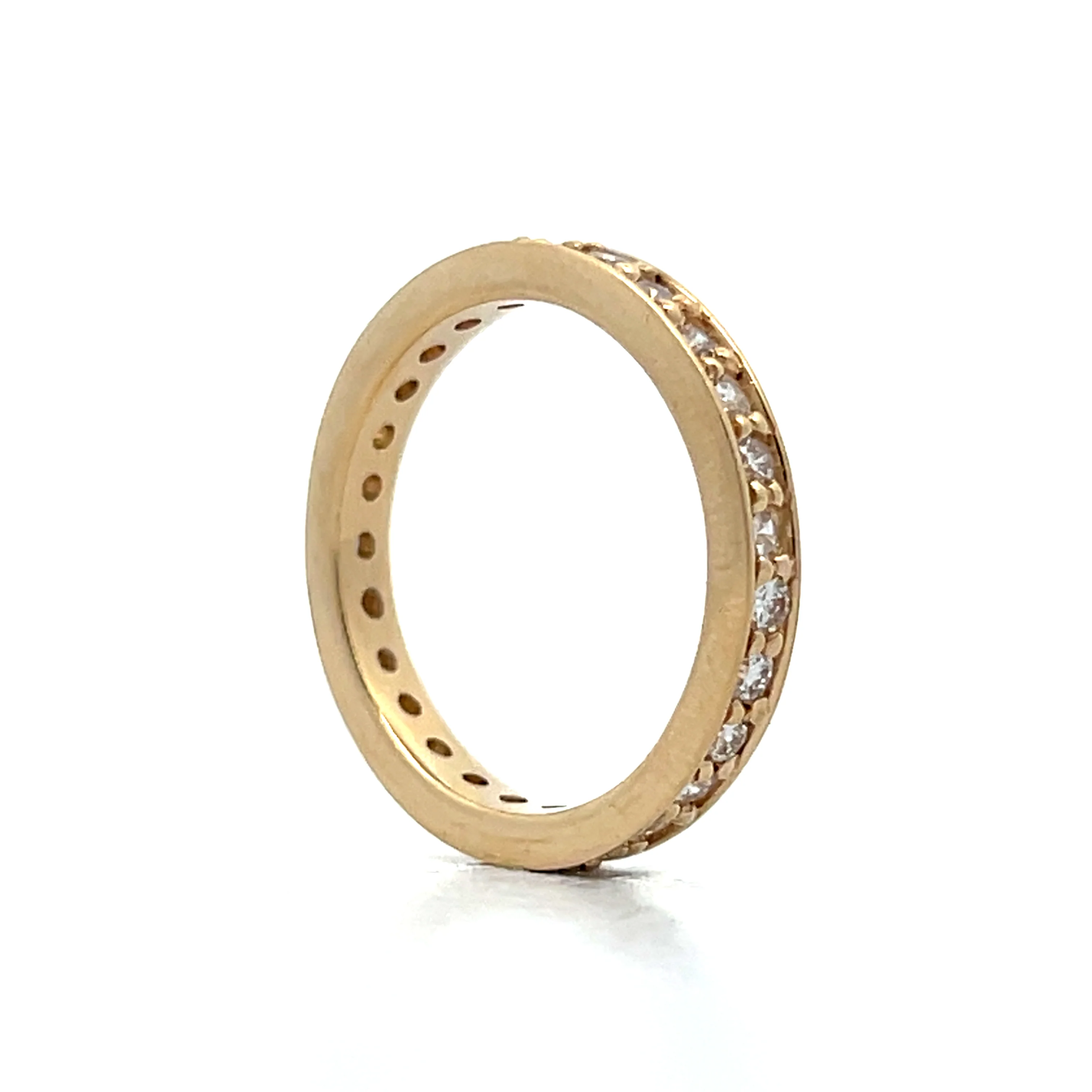 .81 Round Brilliant Diamond Eternity Band in 14k - Image 6