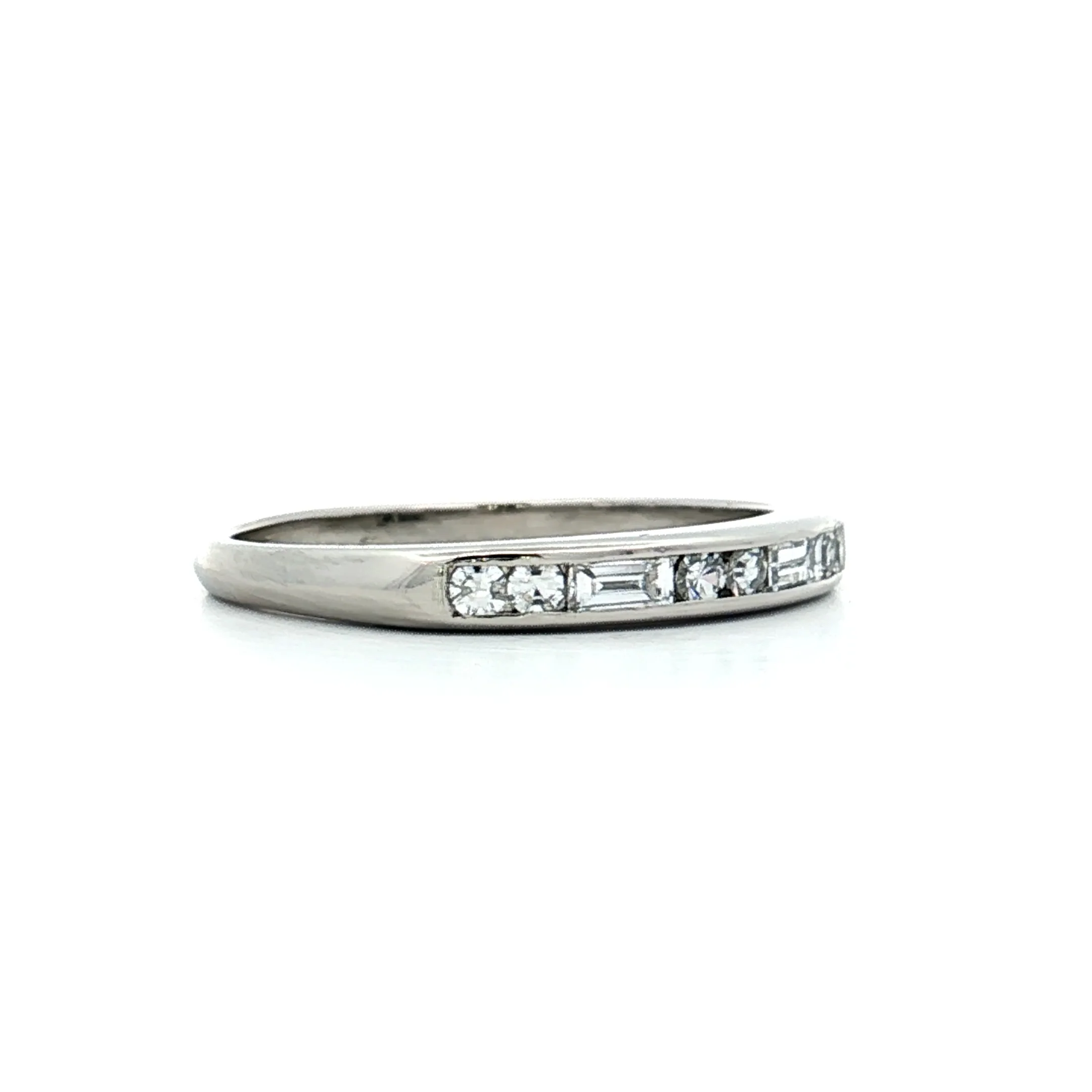 .84 Vintage Diamond Engagement Ring & Band in Platinum - Image 11
