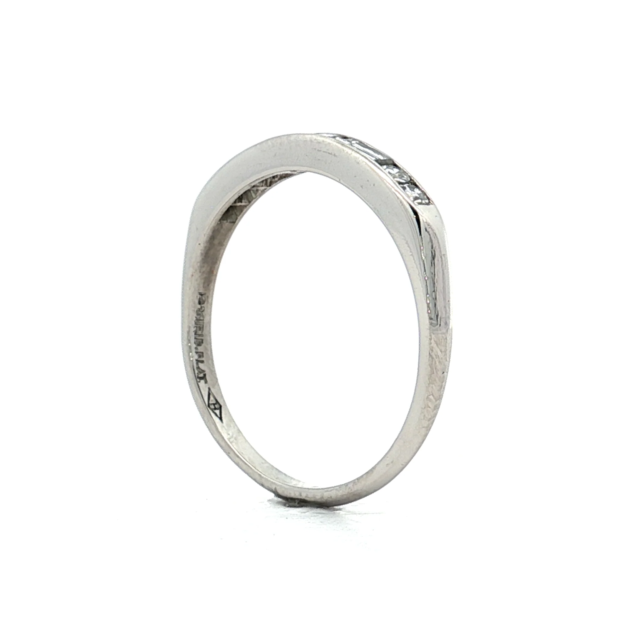 .84 Vintage Diamond Engagement Ring & Band in Platinum - Image 12