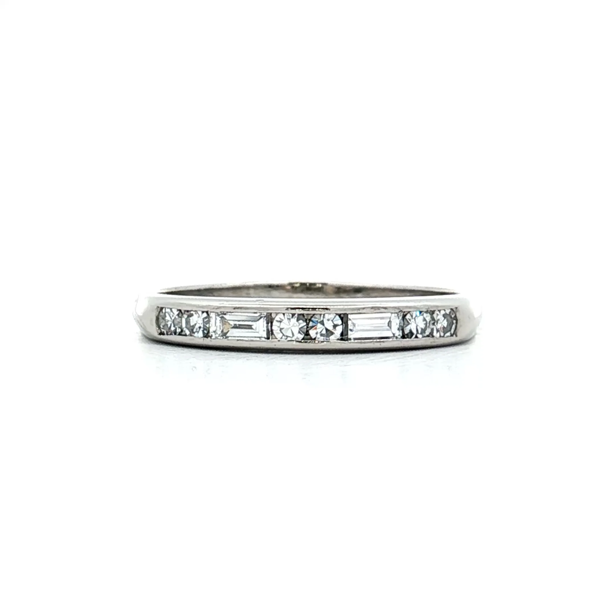 .84 Vintage Diamond Engagement Ring & Band in Platinum - Image 9