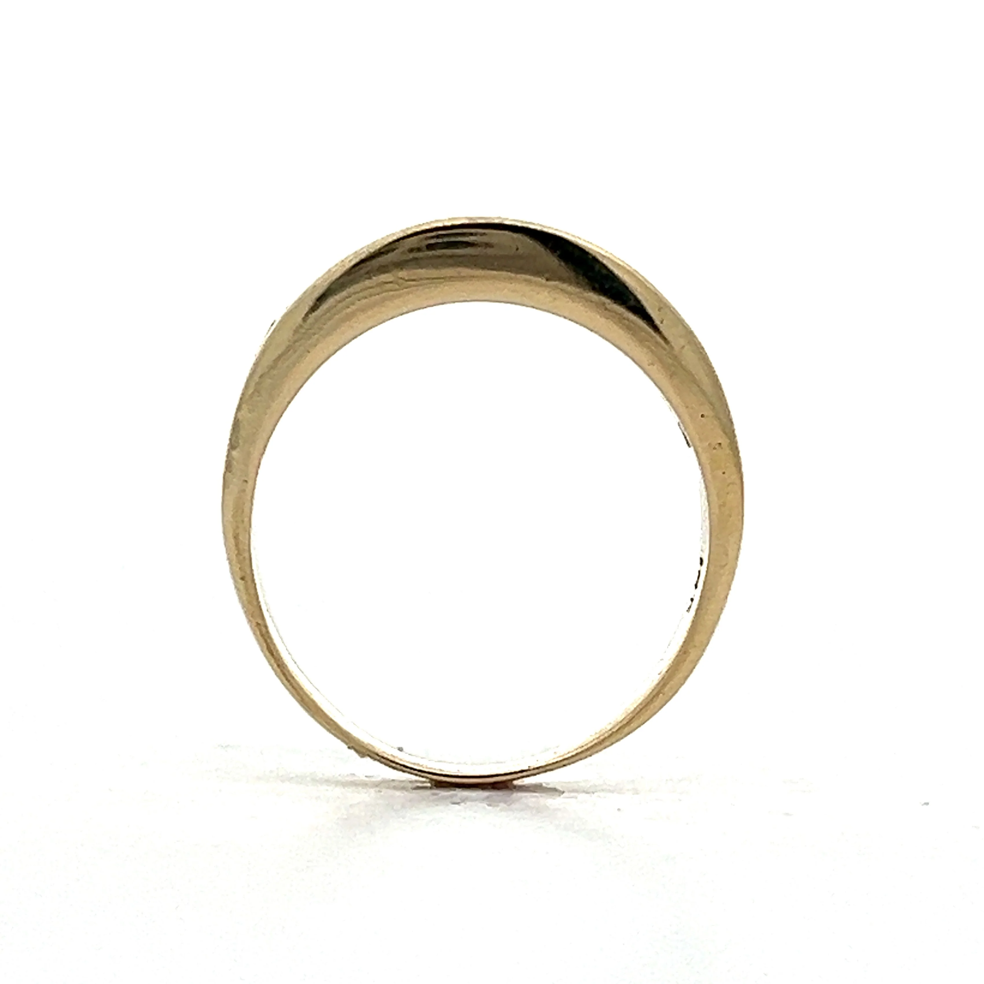 .86 Channel Set Diamond Stacking Ring in 14k Yellow Gold - Image 4