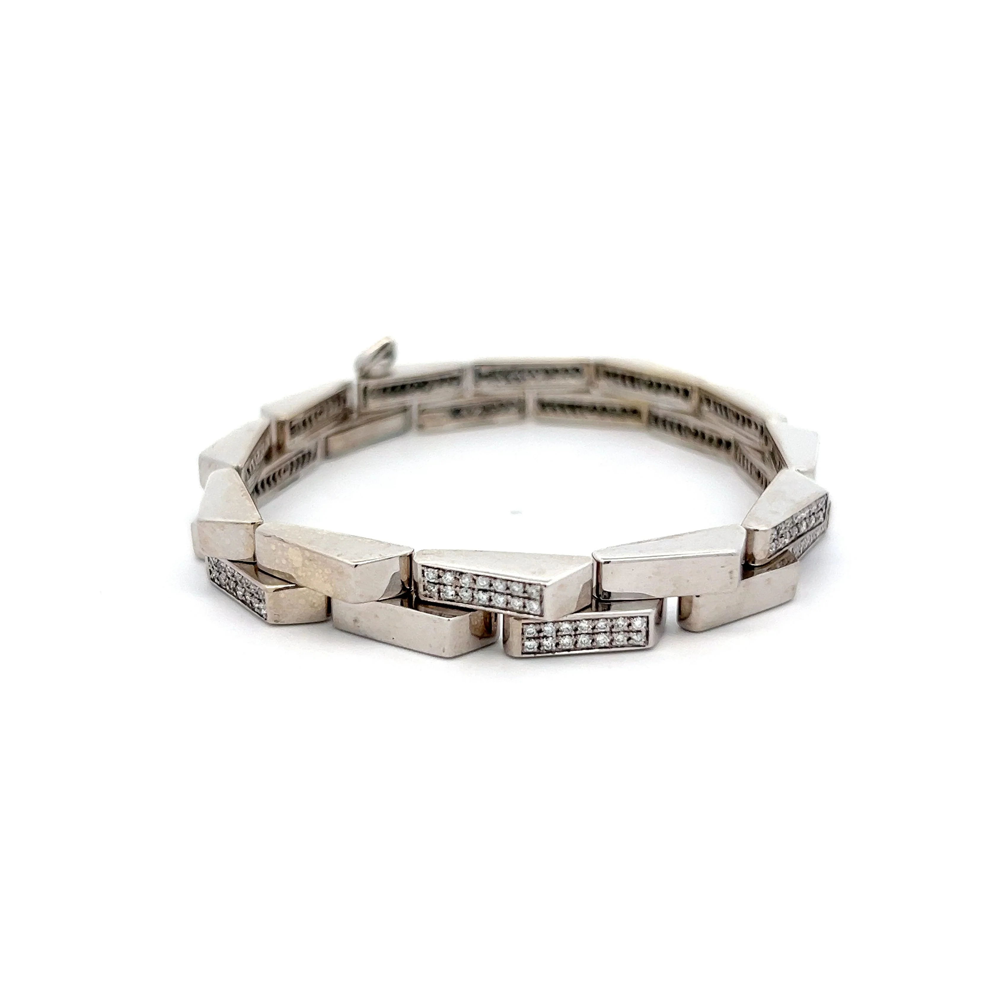 .86 Phillippe Charriol Diamond Bracelet in 18k White Gold - Image 3