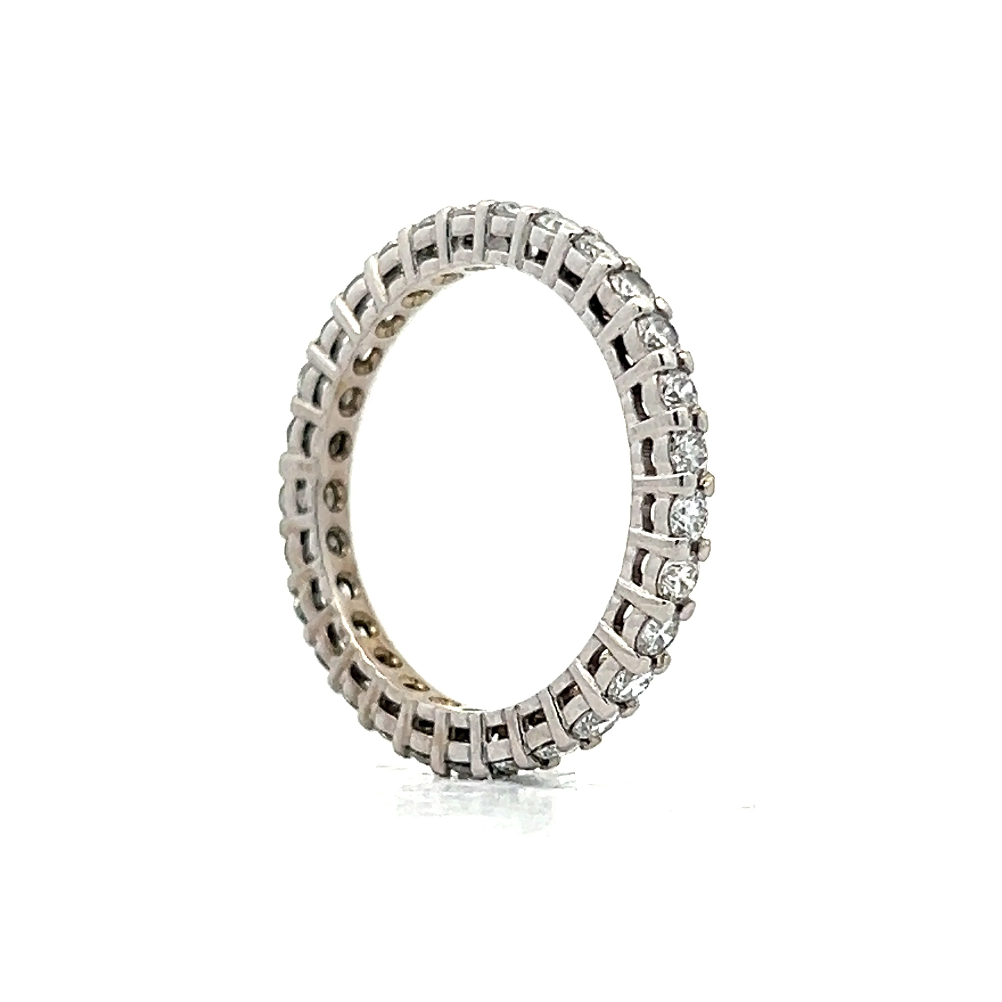 .87 Diamond Eternity Wedding Band in 14k - Image 5