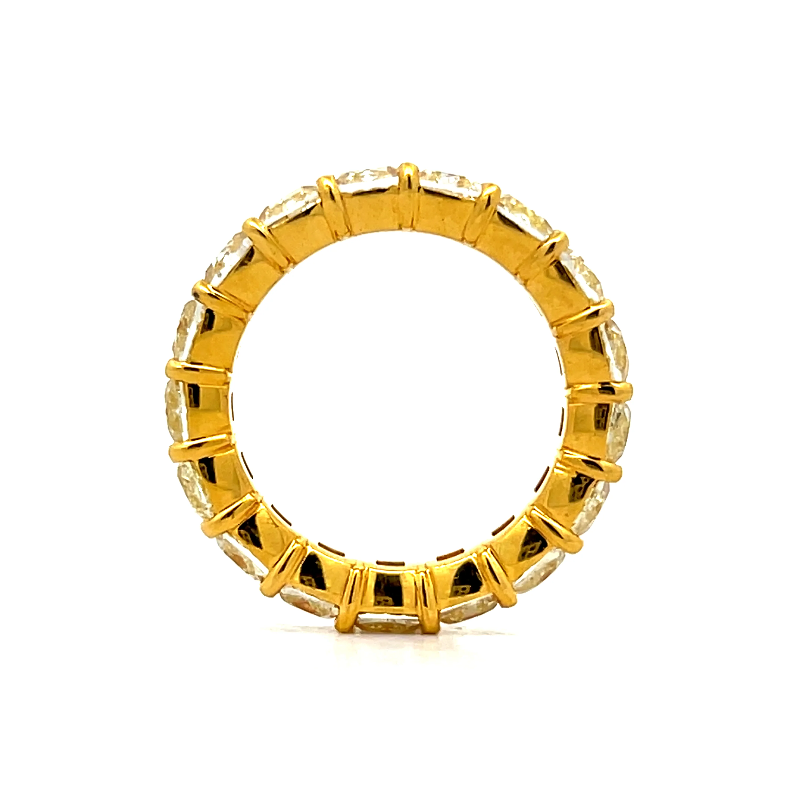9.01 Cushion Cut FLY Diamond Eternity Band in 18k - Image 4