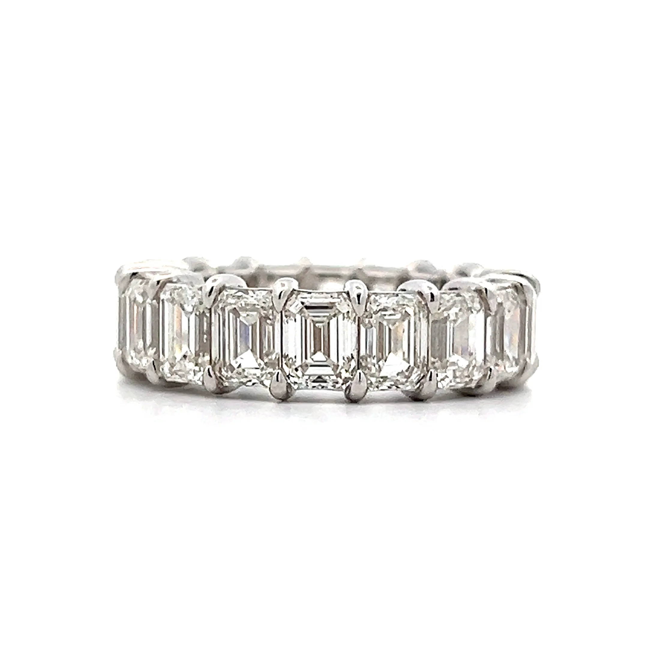 9.03 Emerald Cut Diamond Eternity Band in 18k - Image 3