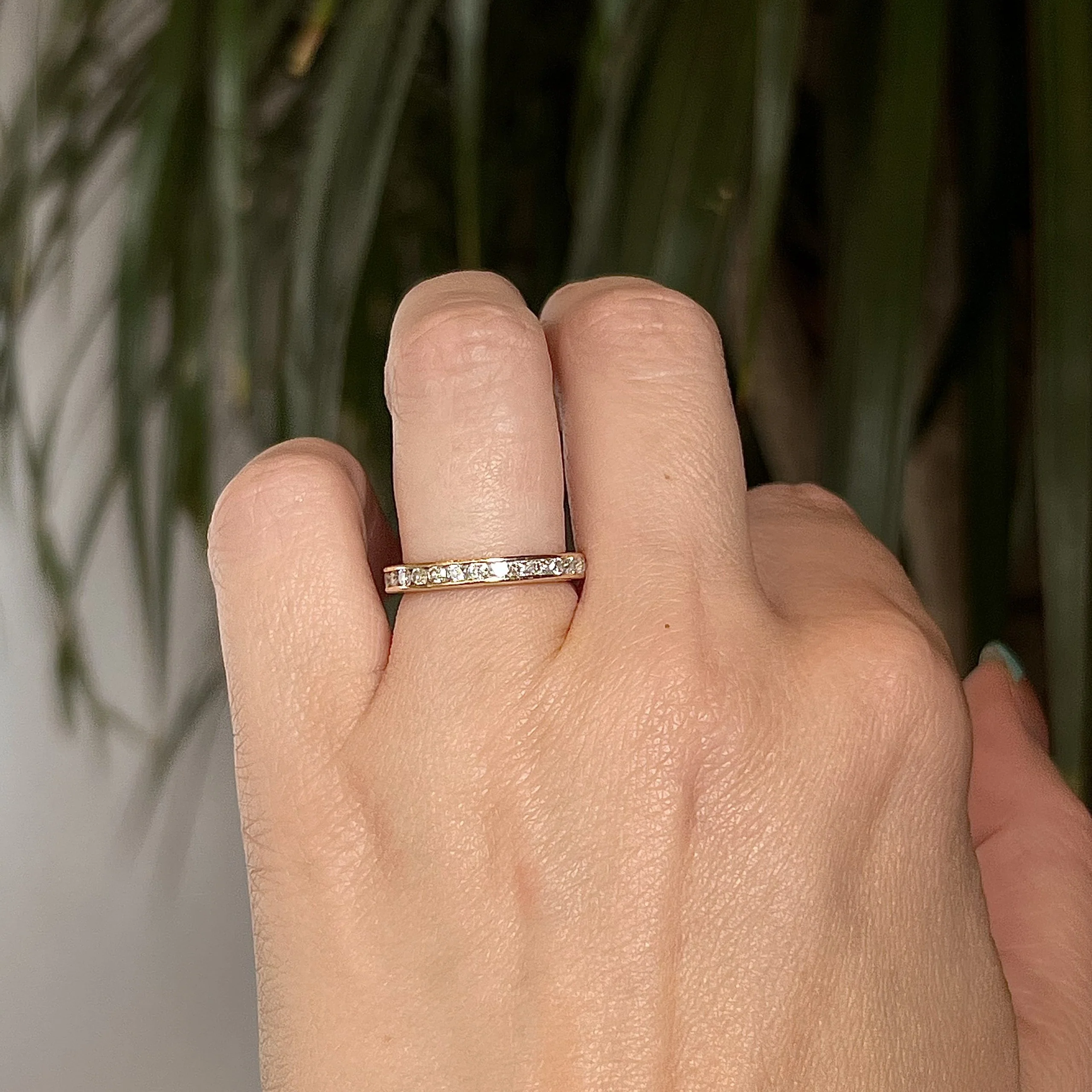 .90 Channel Set Diamond Eternity Band in 18k Yellow Gold - Image 6