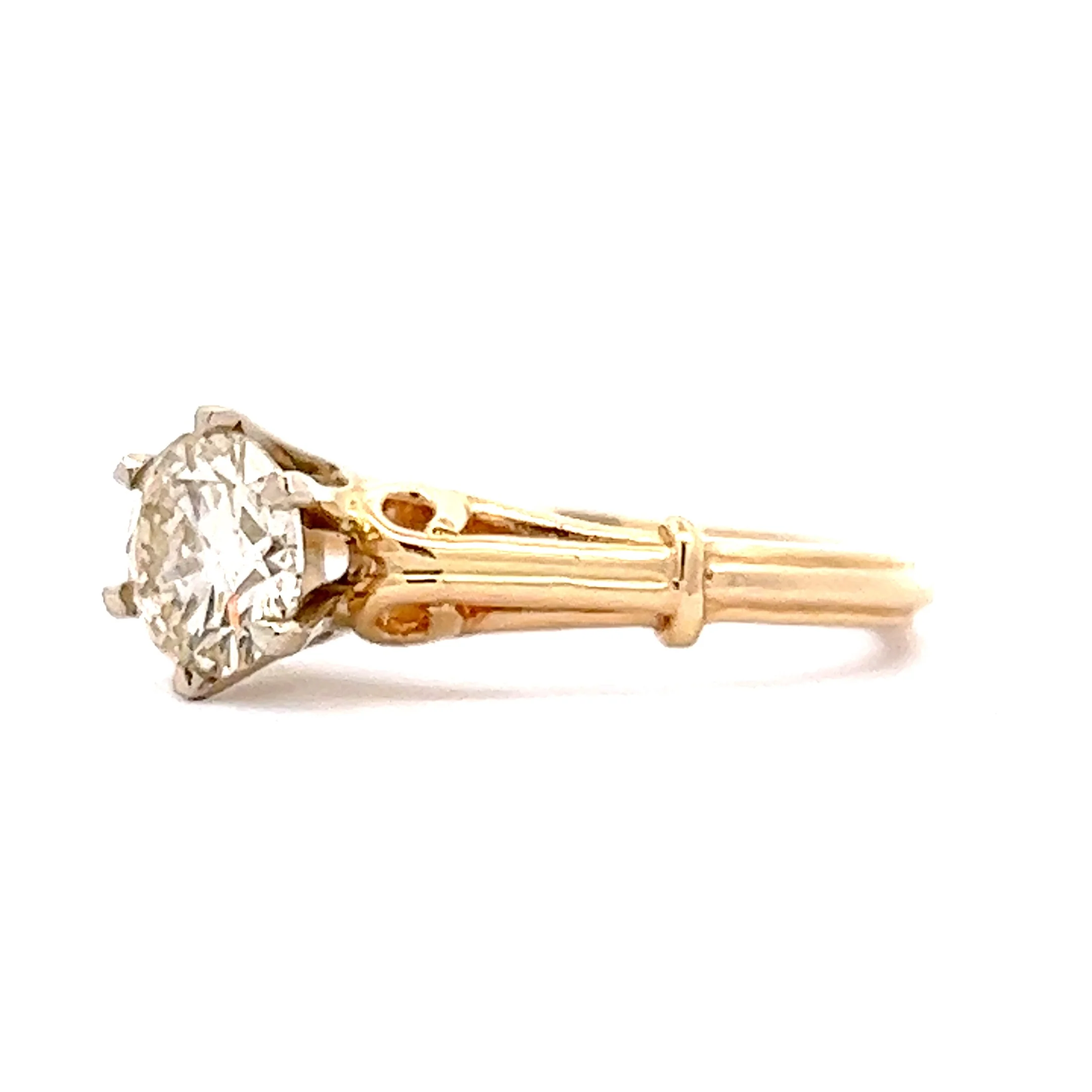 .92 Solitaire Diamond Engagement Ring in 14K Yellow Gold - Image 2