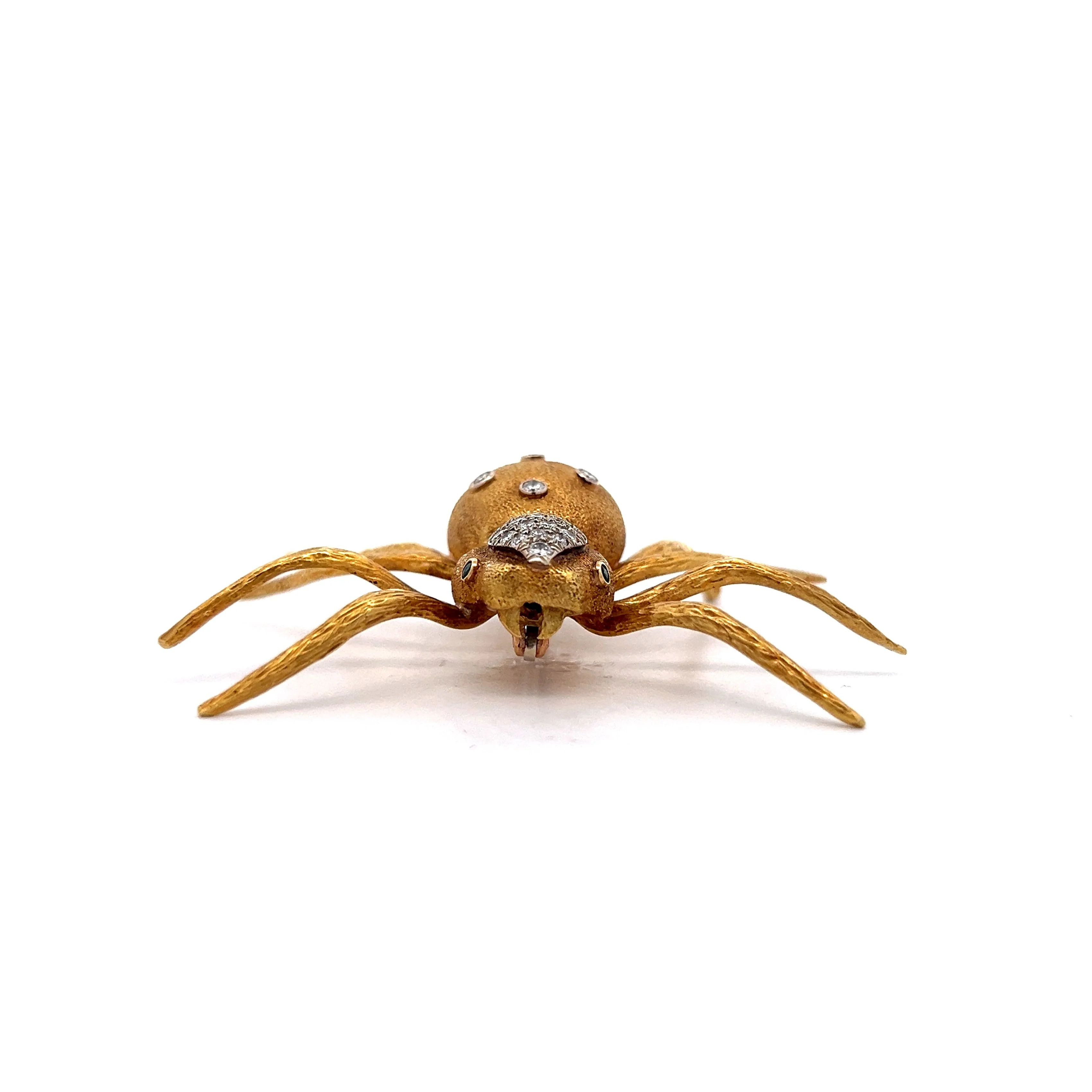 .94 Diamond Spider Brooch in 18k Yellow Gold - Image 2