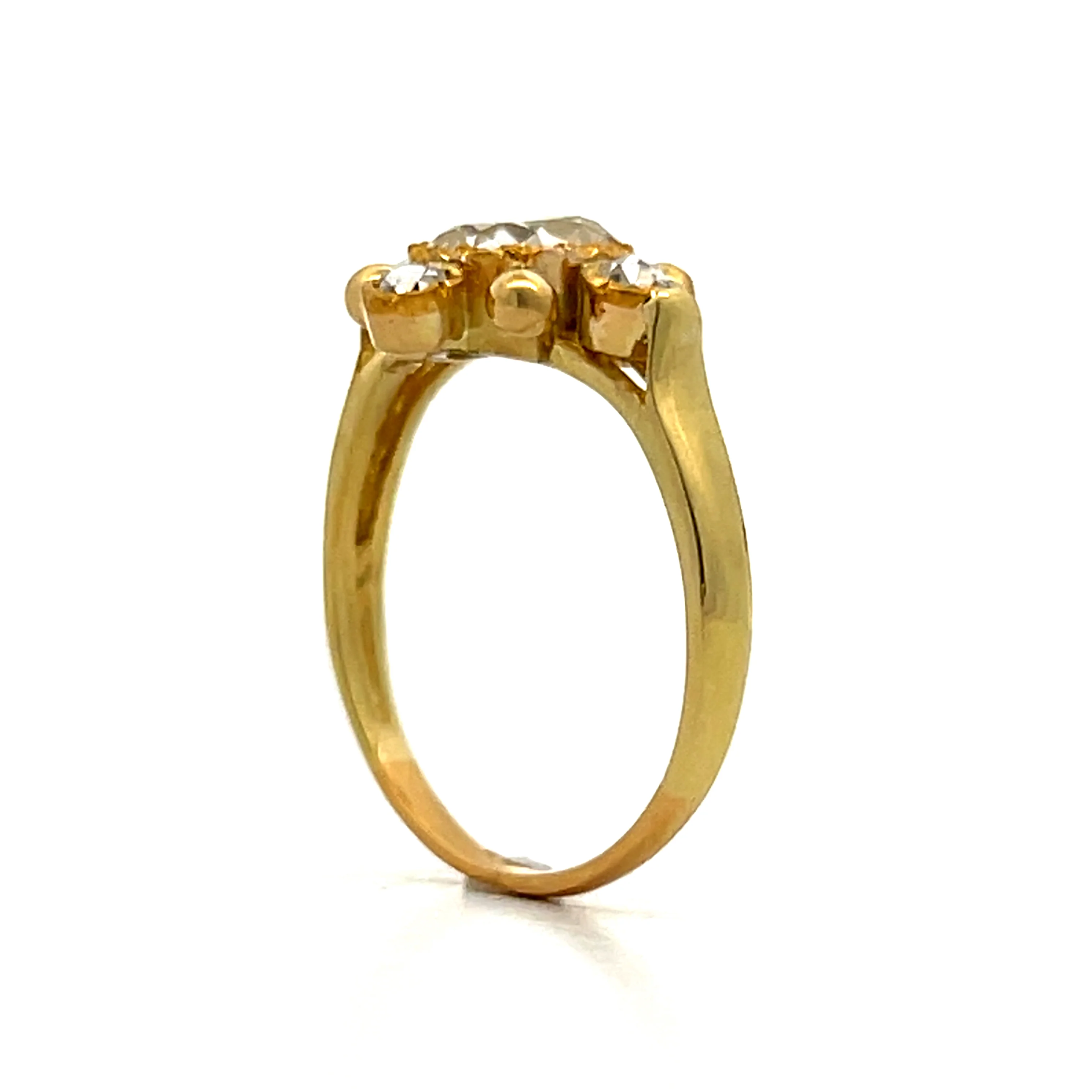 .95 Old Mine Diamond Halo Engagement Ring in 18k - Image 5