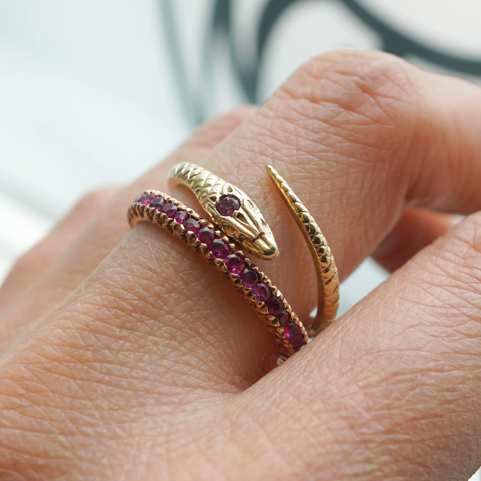 .95 Round Cut Ruby Eternity Wedding Band in 14k Rose Gold - Image 7