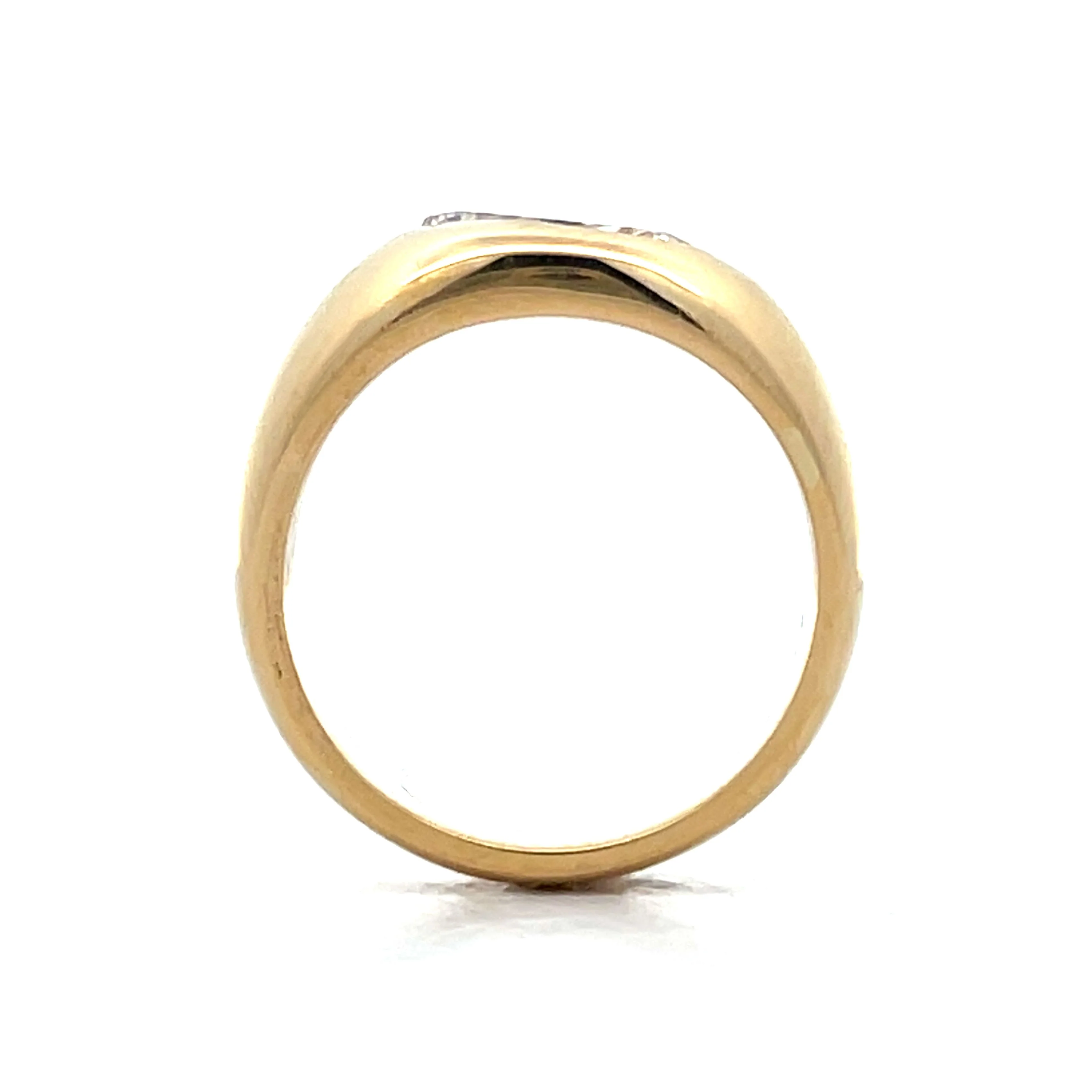 .98 Pear Shaped Rose Cut Diamond Ring in 18k - Image 4