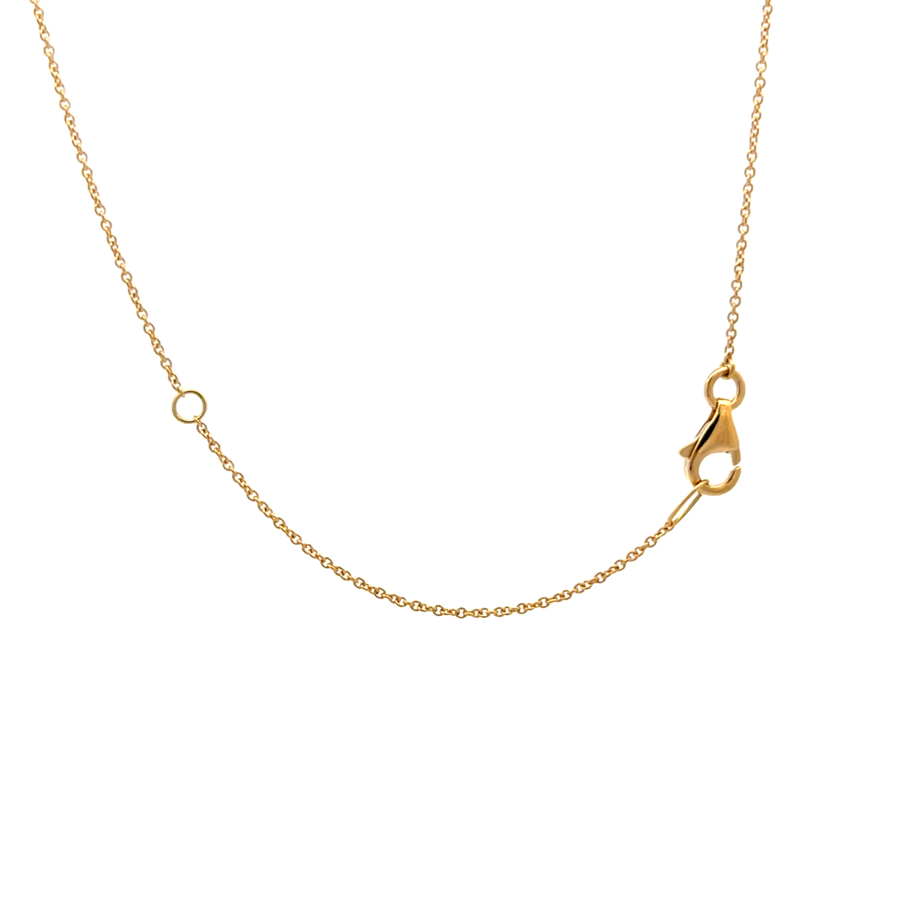 .98 Transitional Cut Diamond Pendant Necklace in 14k - Image 4