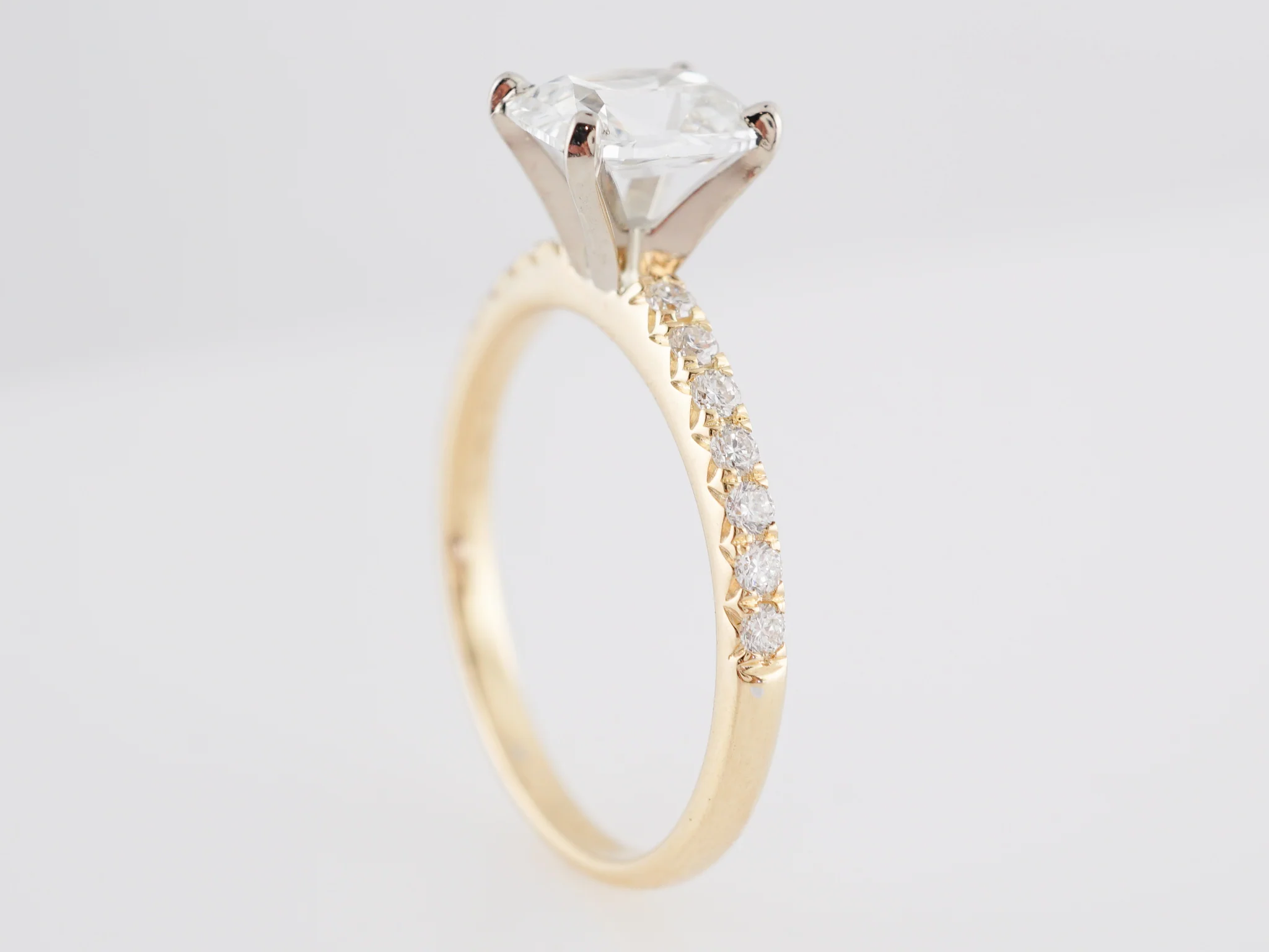.99 Cushion Cut Diamond Engagement Ring in 14k Gold - Image 5