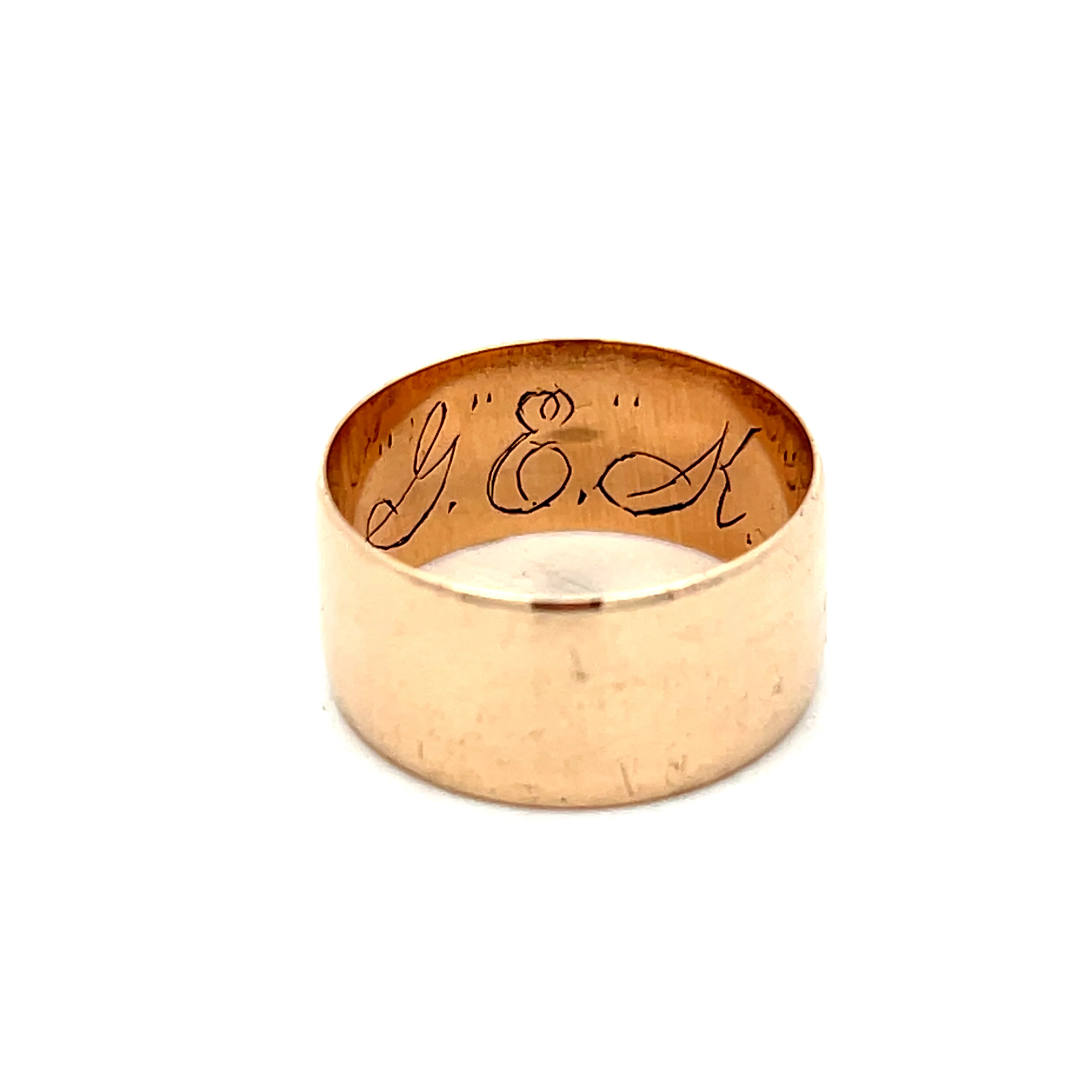 9mm Victorian Wedding Band in 14k Rose Gold - Image 4