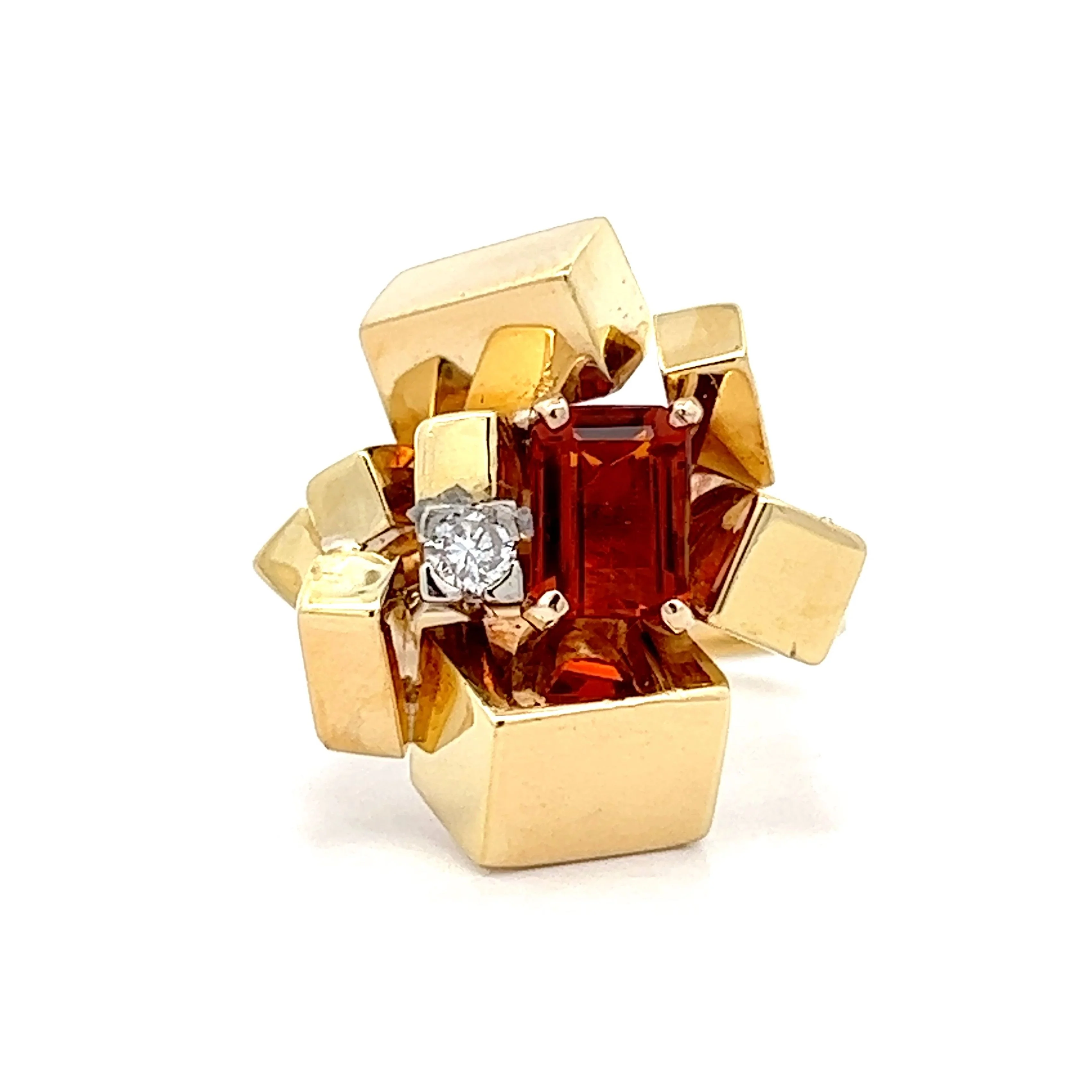 Alfred Karram Cocktail Ring in 18k Yellow Gold