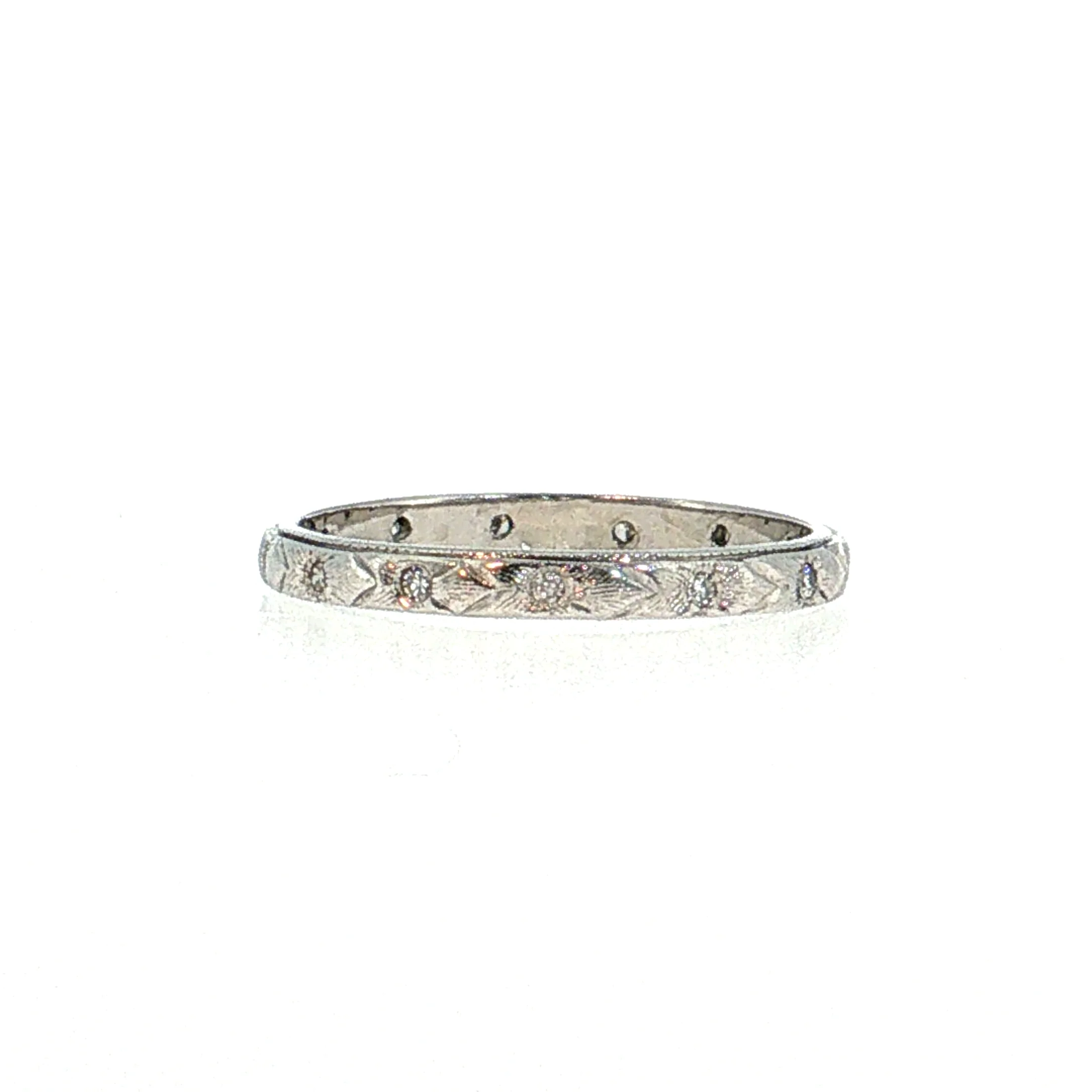 Antique Art Deco Diamond Eternity Band Platinum - Image 3
