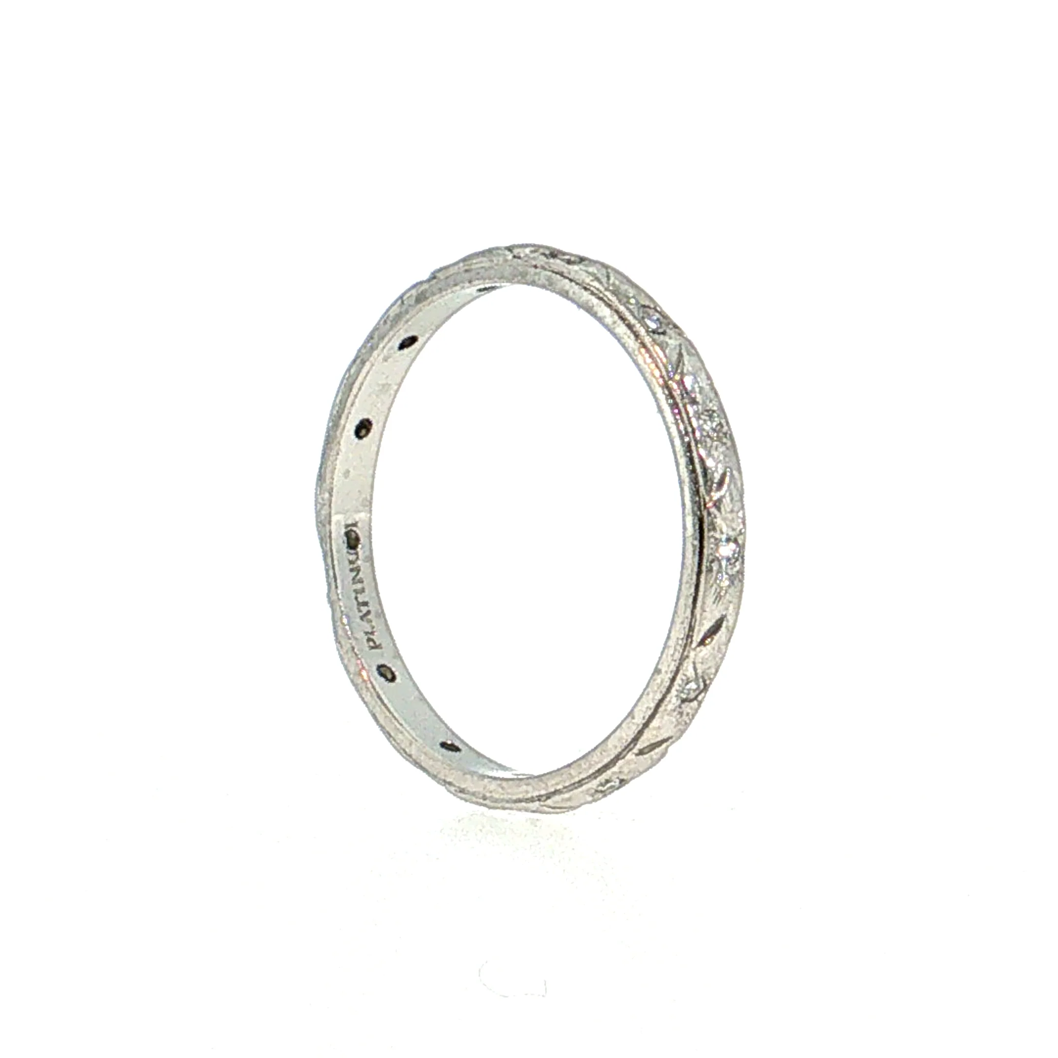 Antique Art Deco Diamond Eternity Band Platinum - Image 5