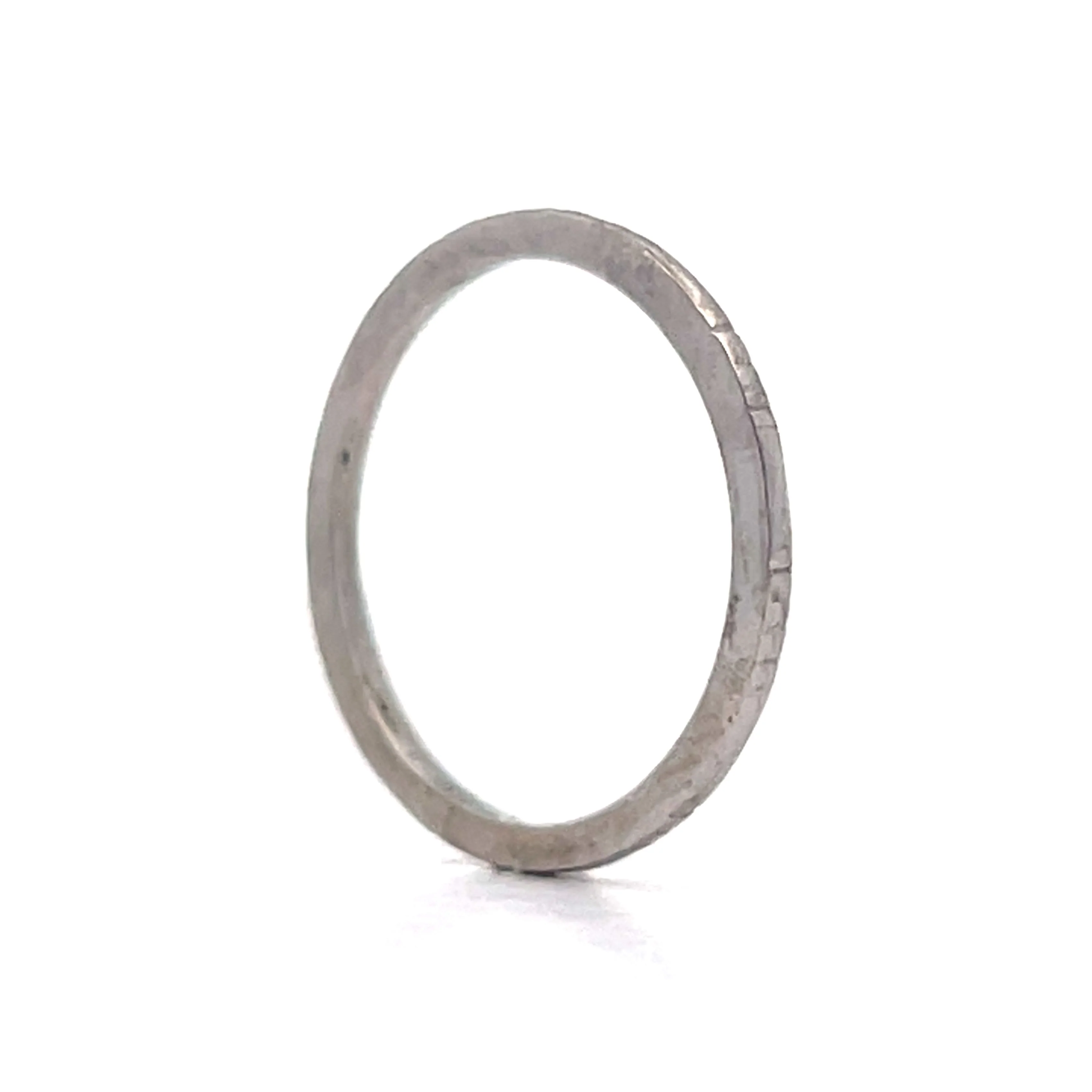 Antique Deco Belais Brothers Wedding Band in Platinum - Image 5