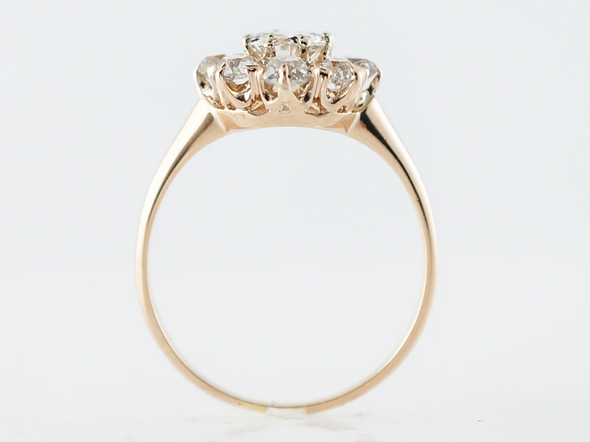 Antique Engagement Ring Victorian .68 Old European Cut Diamond in 18k Yellow Gold - Image 3