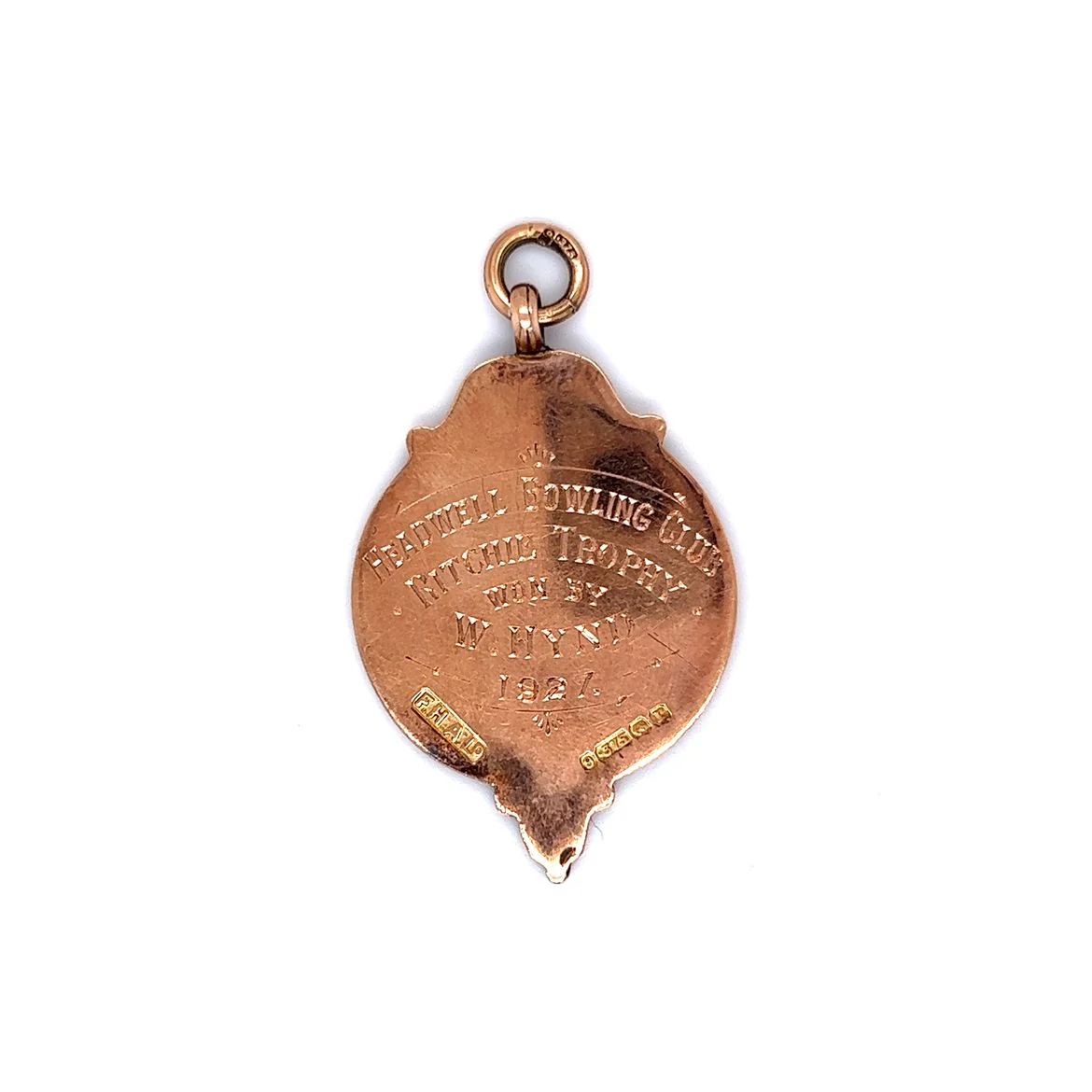 Antique Pendant Charm Art Deco 14k Rose Gold - Image 2