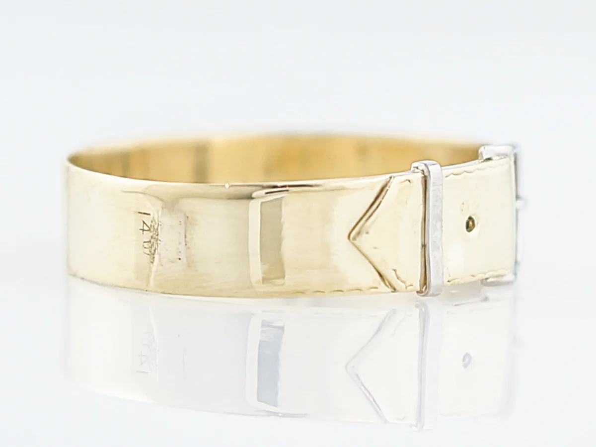 Antique Right Hand Ring Victorian in 14K Yellow Gold - Image 3