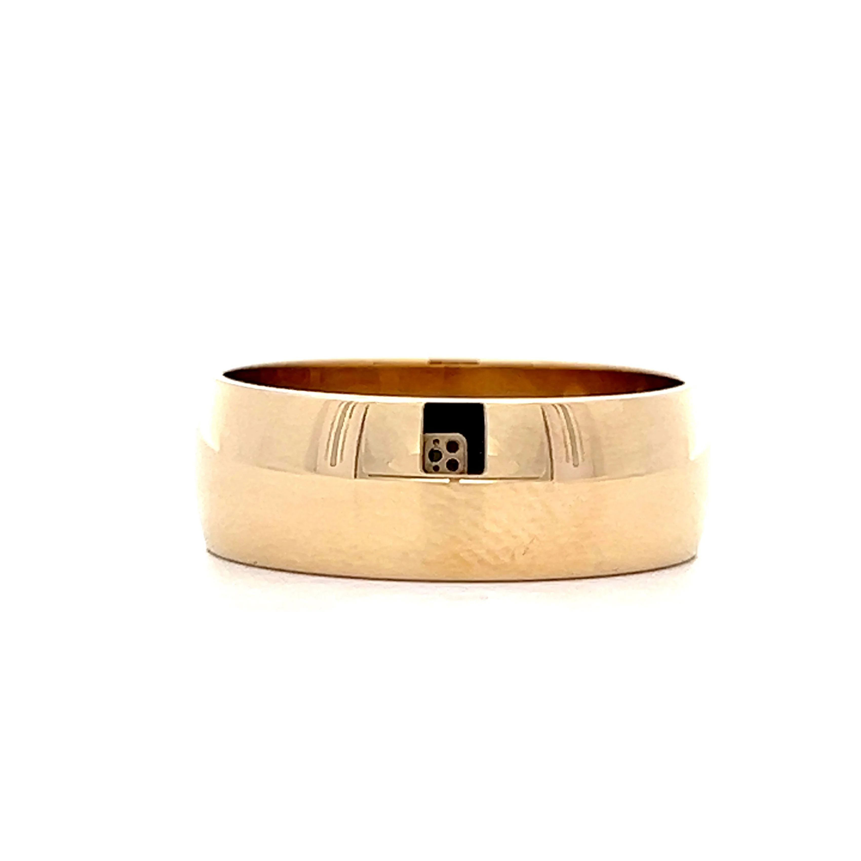Vintage Mid-Century 6mm Wedding Band in 14k Yellow Gold - Image 2