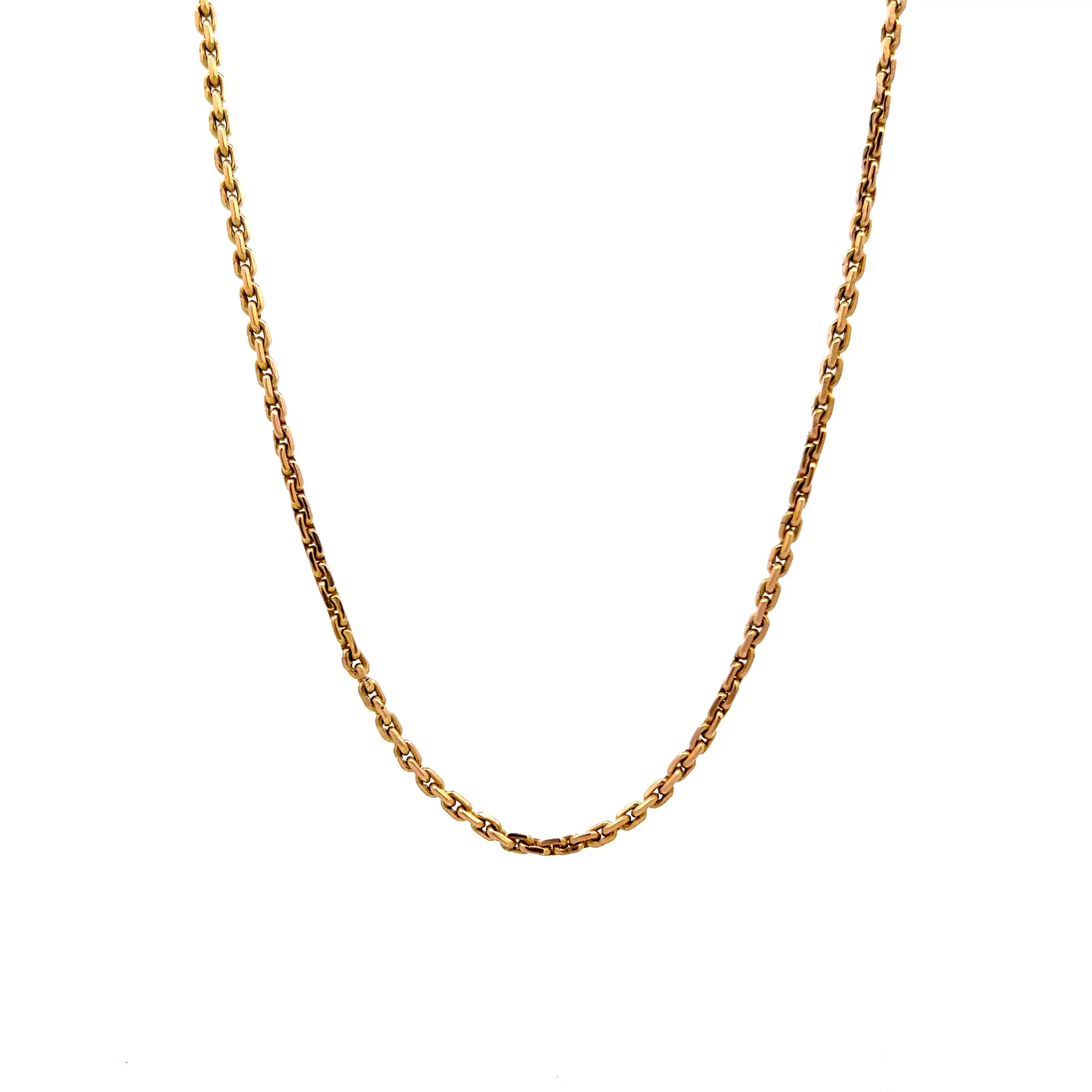 Antique Victorian Chain Necklace in 15k Yellow Gold