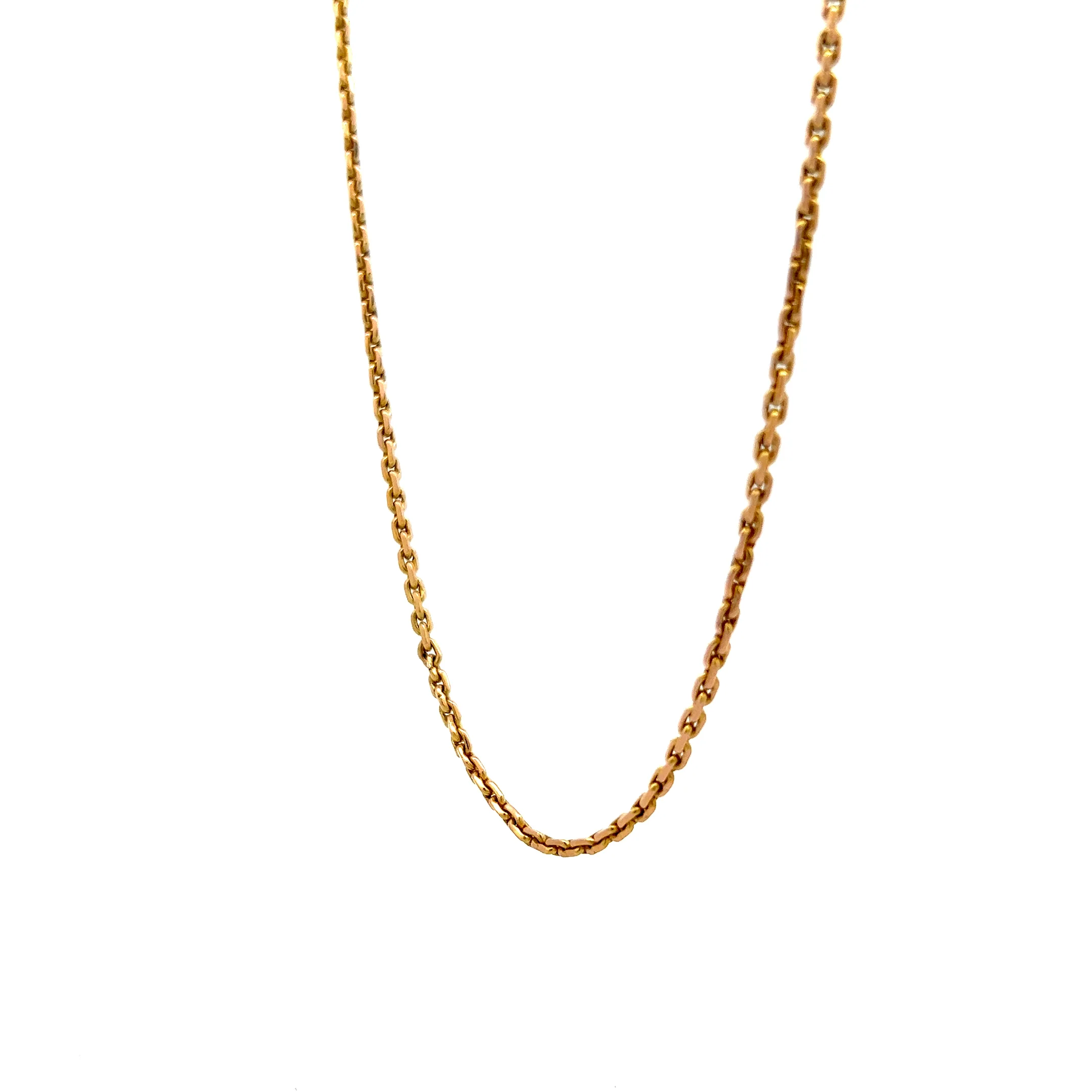 Antique Victorian Chain Necklace in 15k Yellow Gold - Image 2