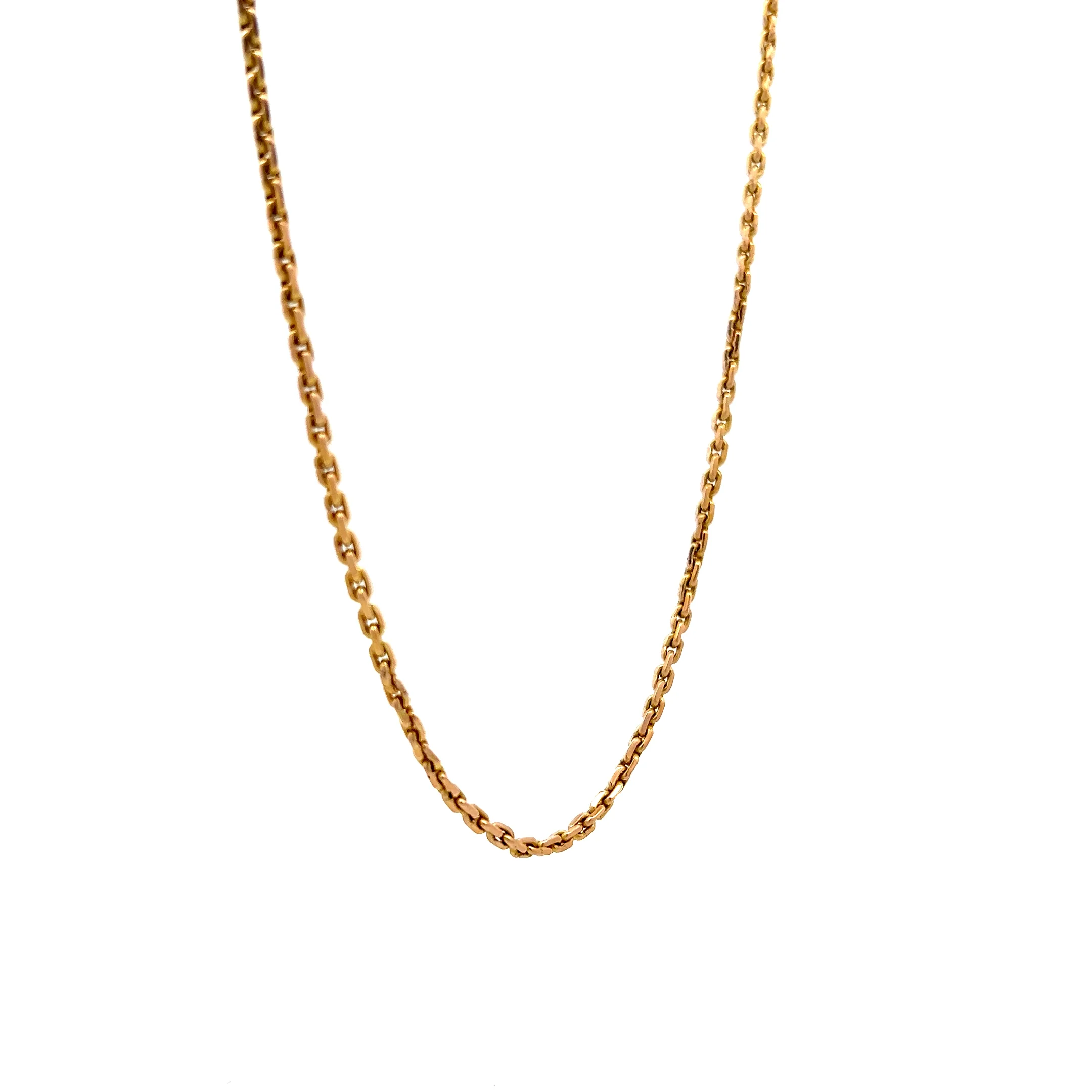 Antique Victorian Chain Necklace in 15k Yellow Gold - Image 3