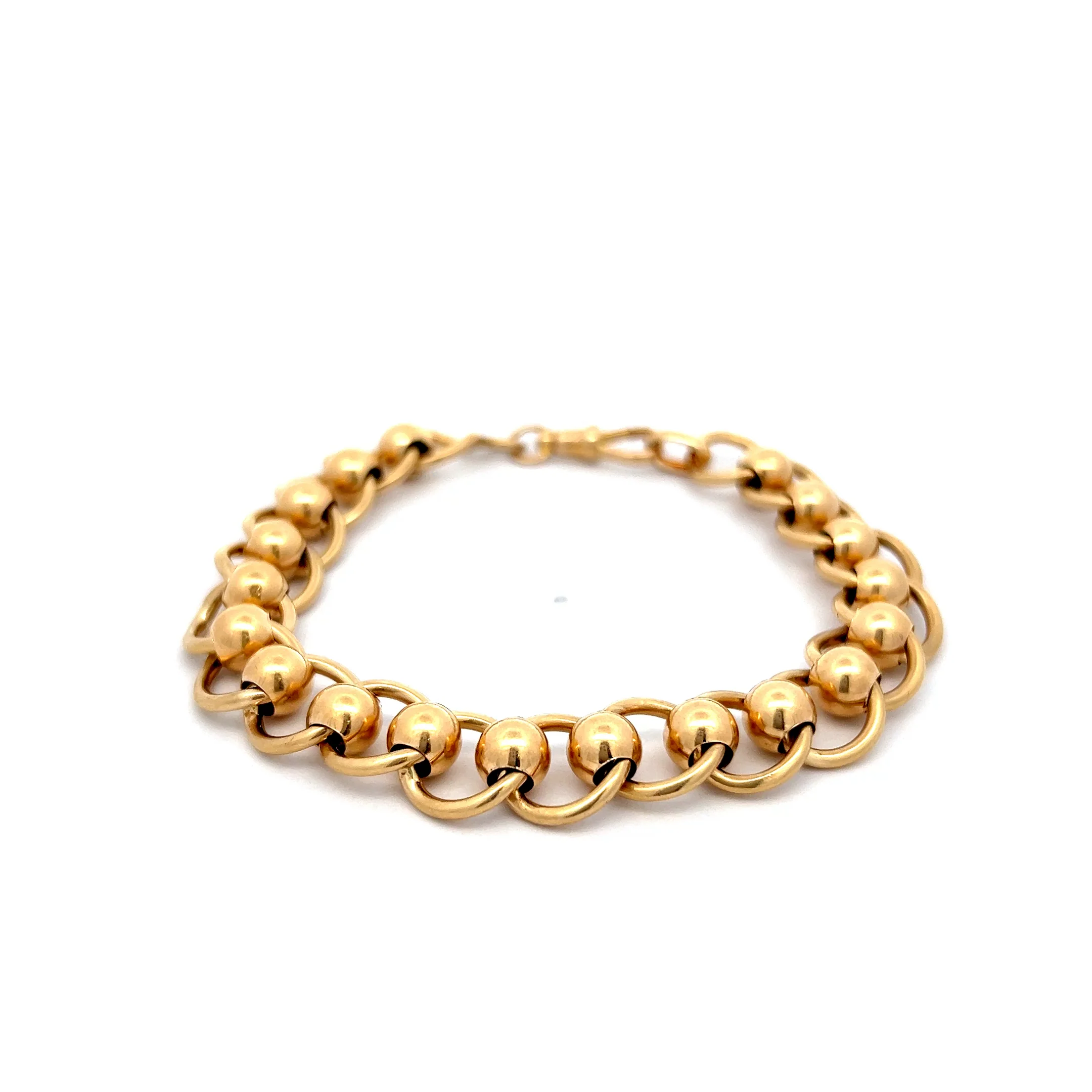 Antique Victorian Charm Bracelet in 14k Yellow Gold