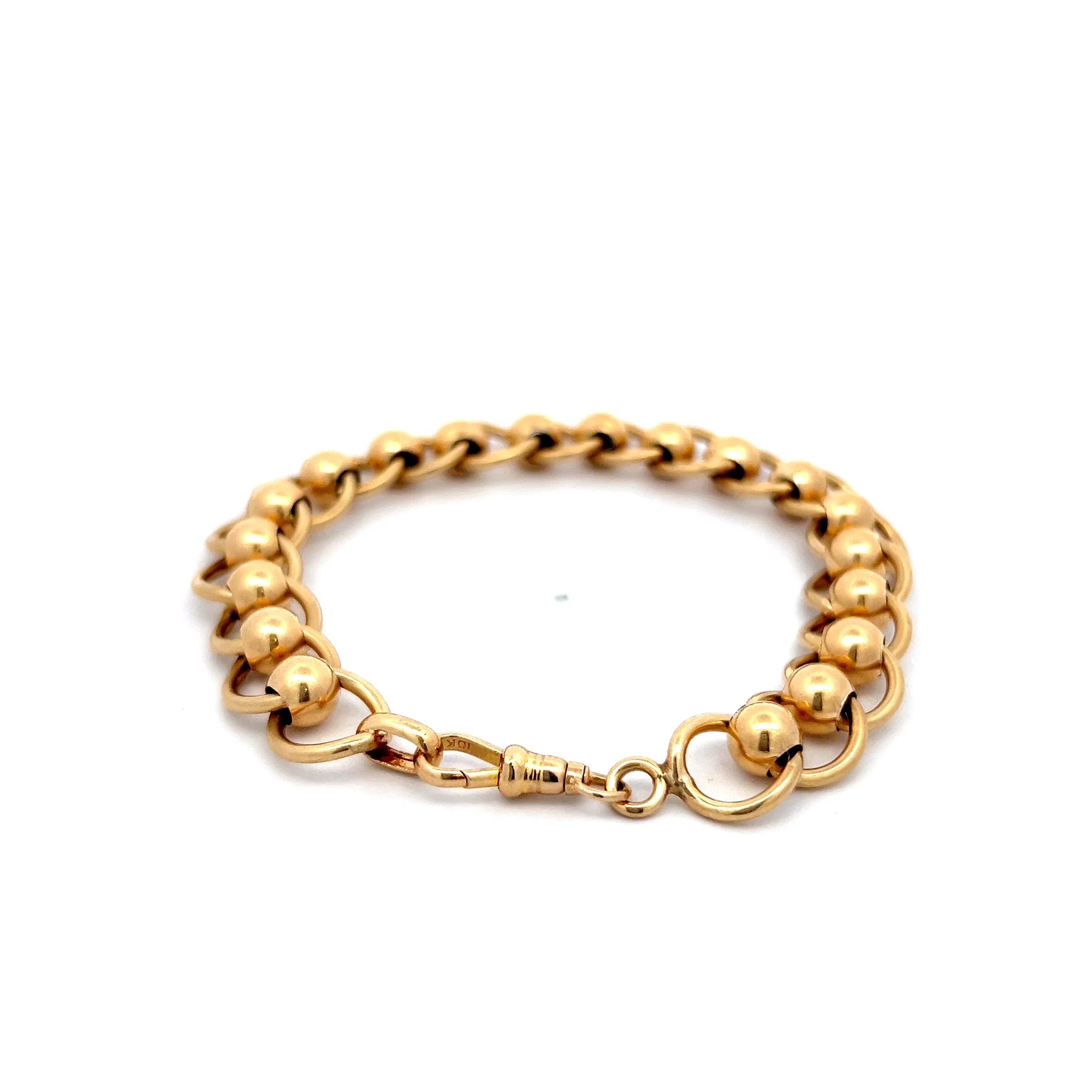 Antique Victorian Charm Bracelet in 14k Yellow Gold - Image 4