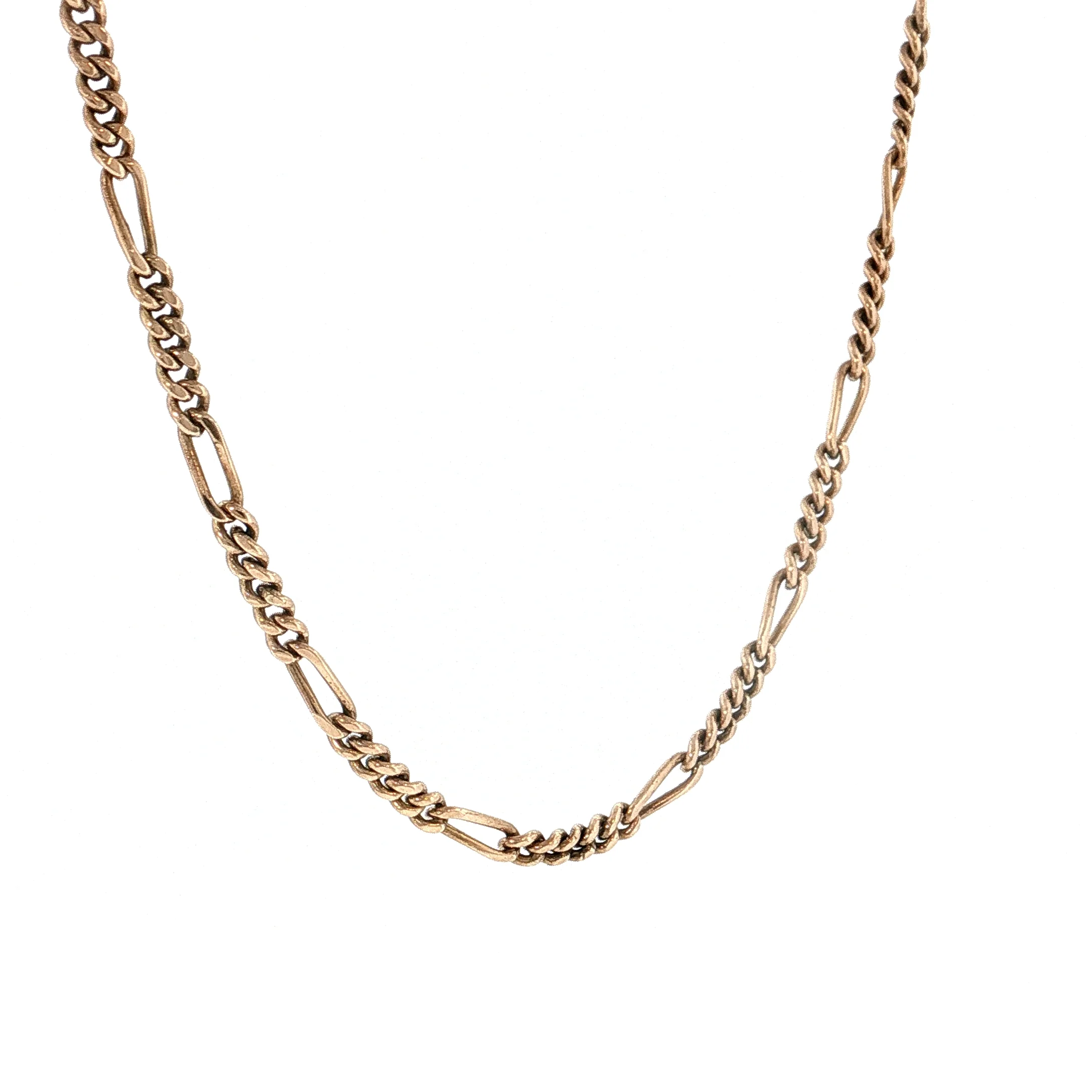 Antique Victorian Curb Chain Necklace 14k Yellow Gold - Image 3