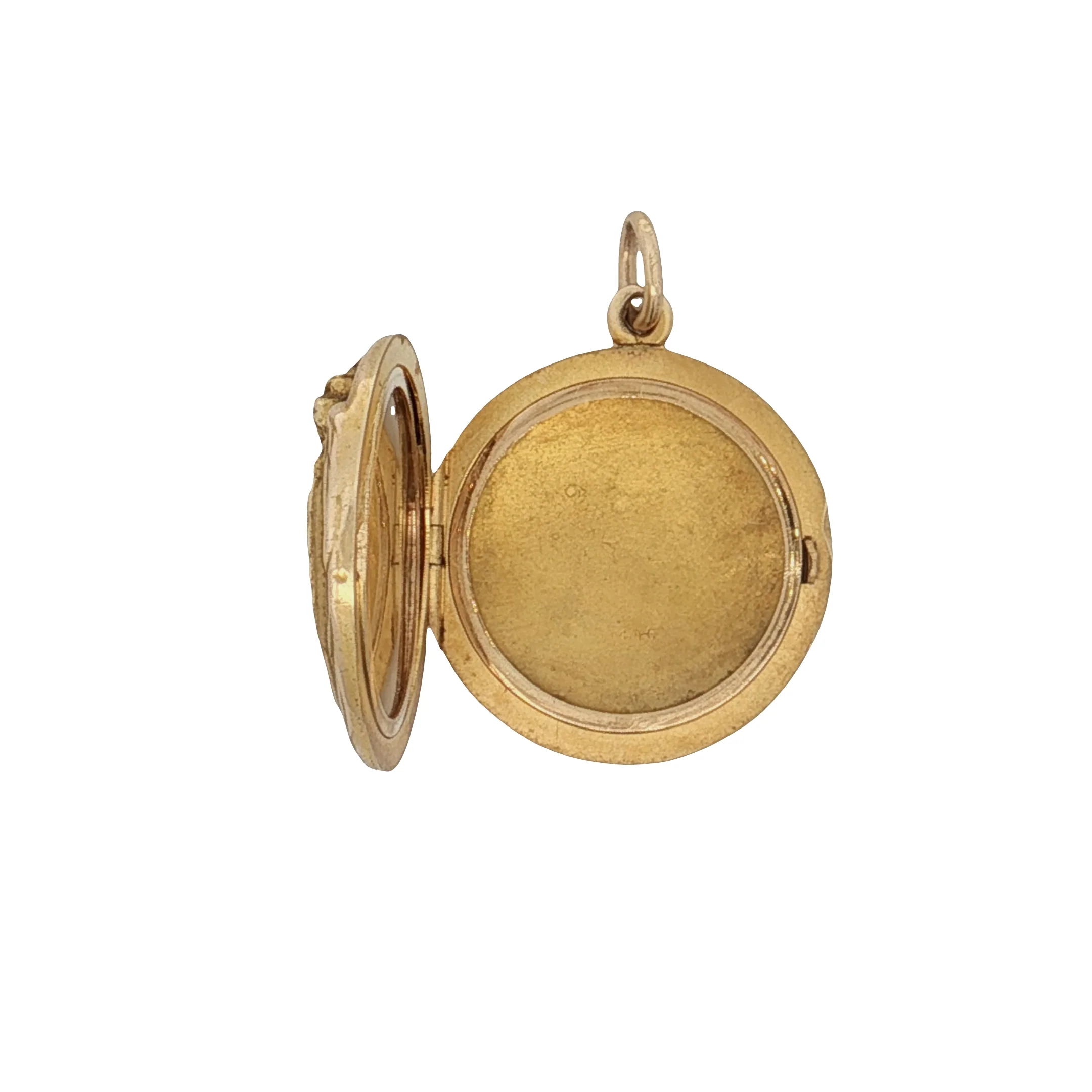 Antique Victorian Dragon Locket Pendant 14k Yellow Gold - Image 3