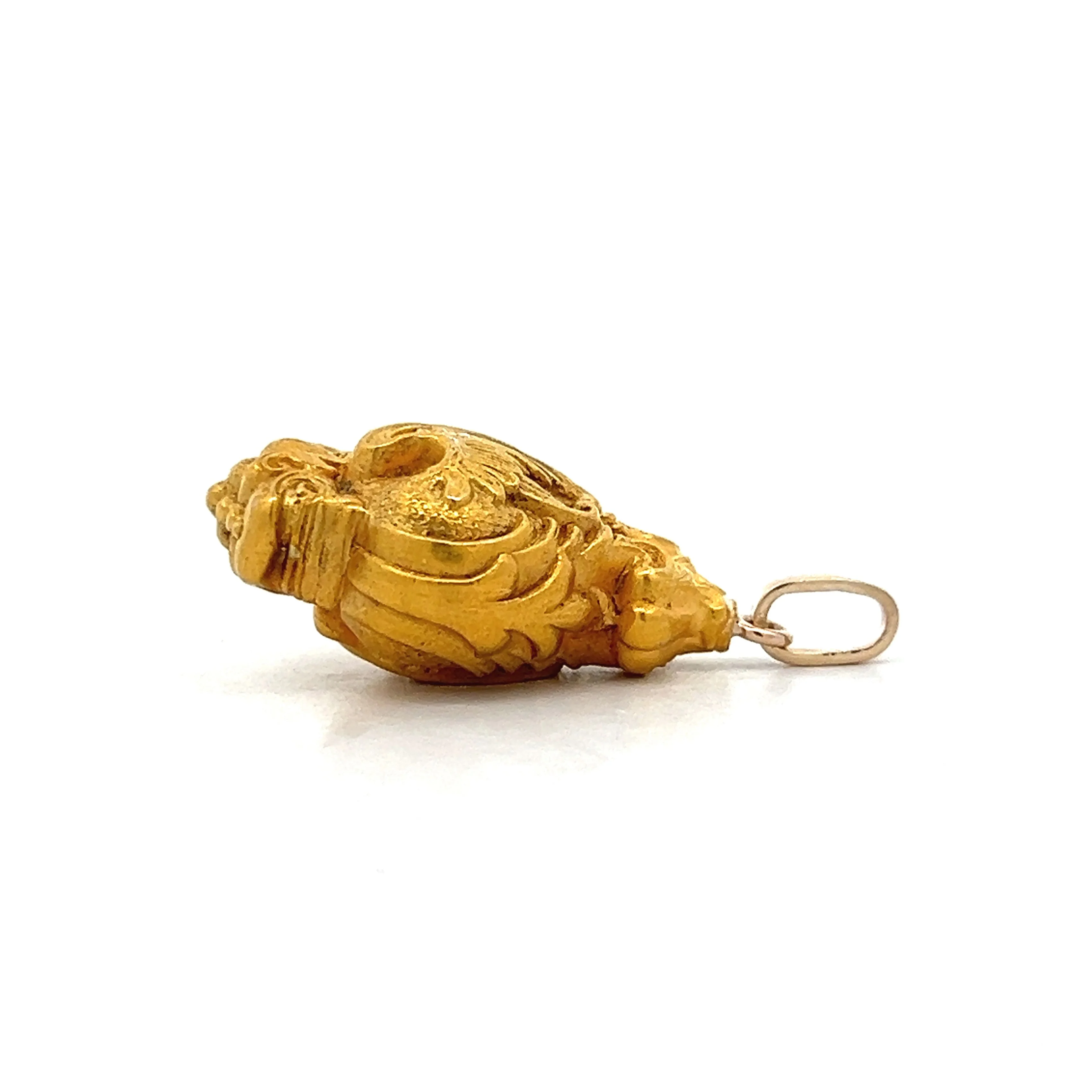 Antique Victorian Hat Pin Pendant in 14k Yellow Gold - Image 3