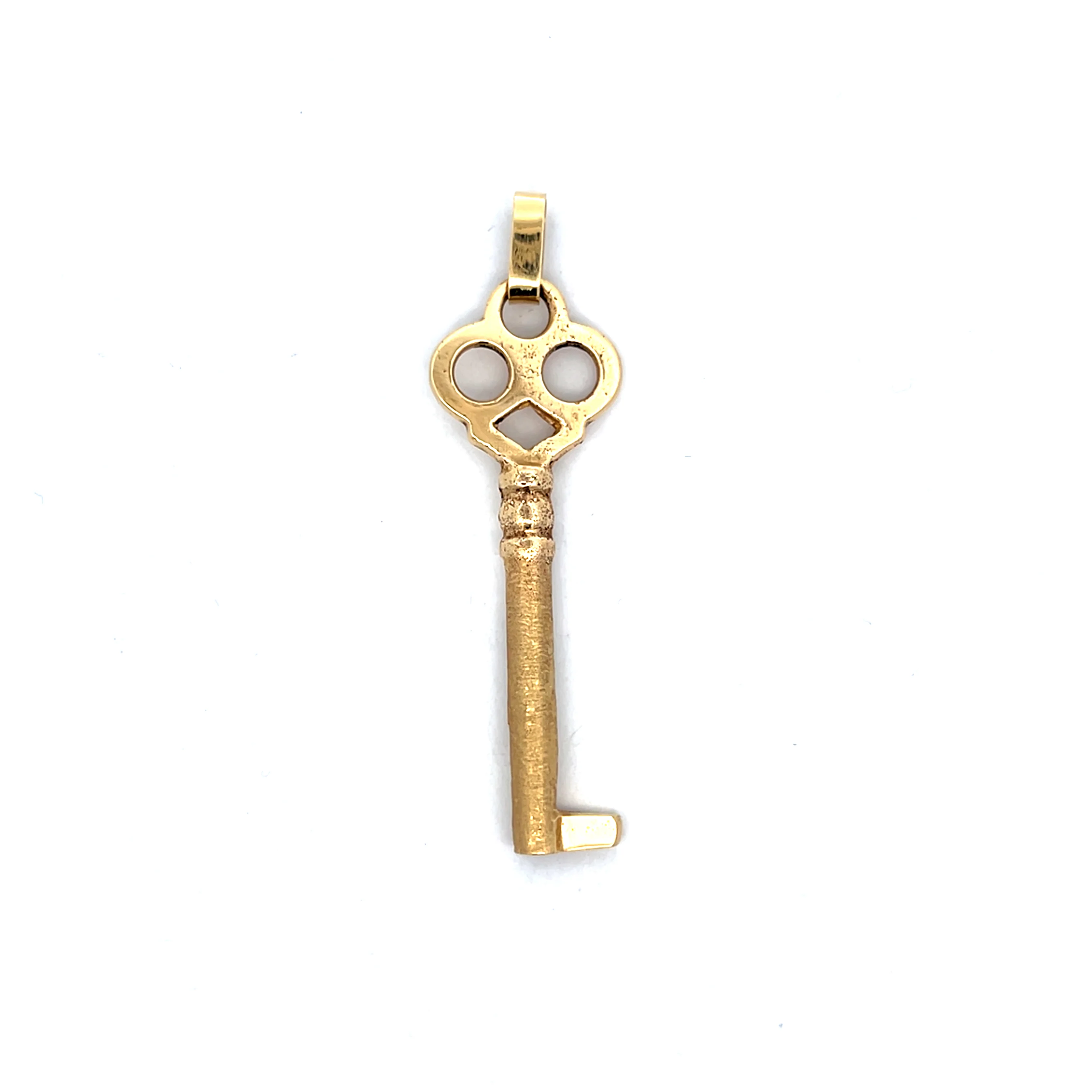 Antique Victorian Key Pendant in 14k Yellow Gold