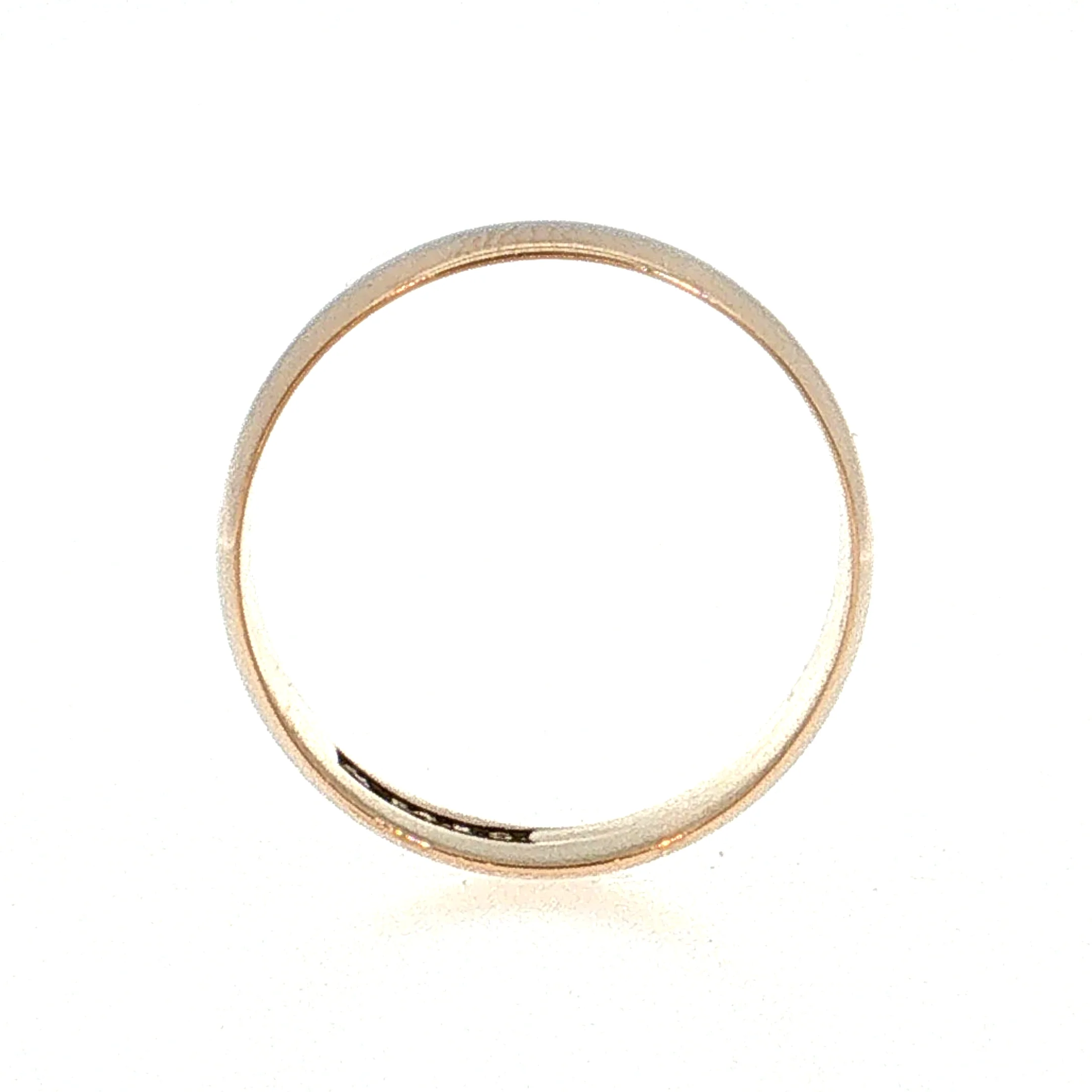 Antique Victorian Men's Wedding Band 14k Rose Gold - Image 4