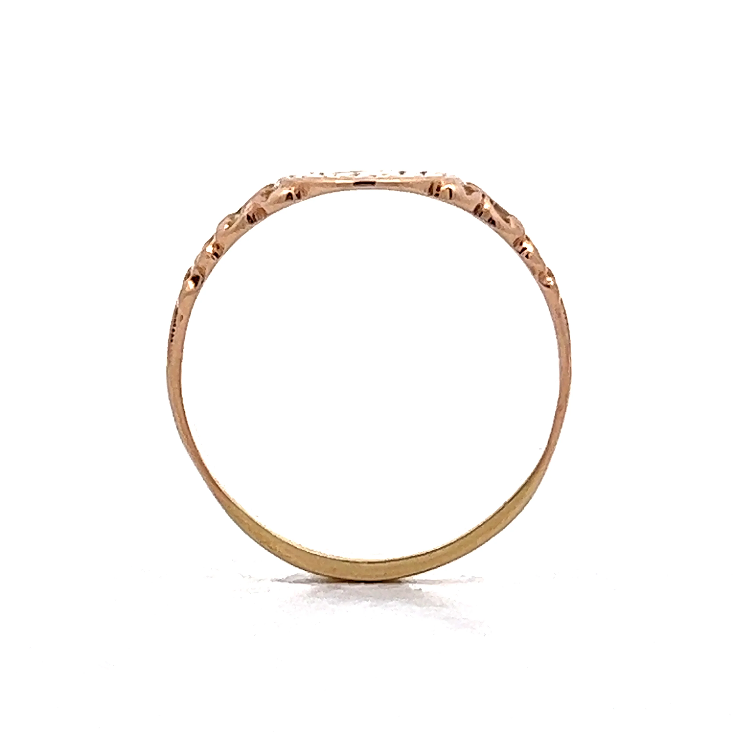 Antique Victorian Signet Ring in 14k Yellow Gold - Image 4