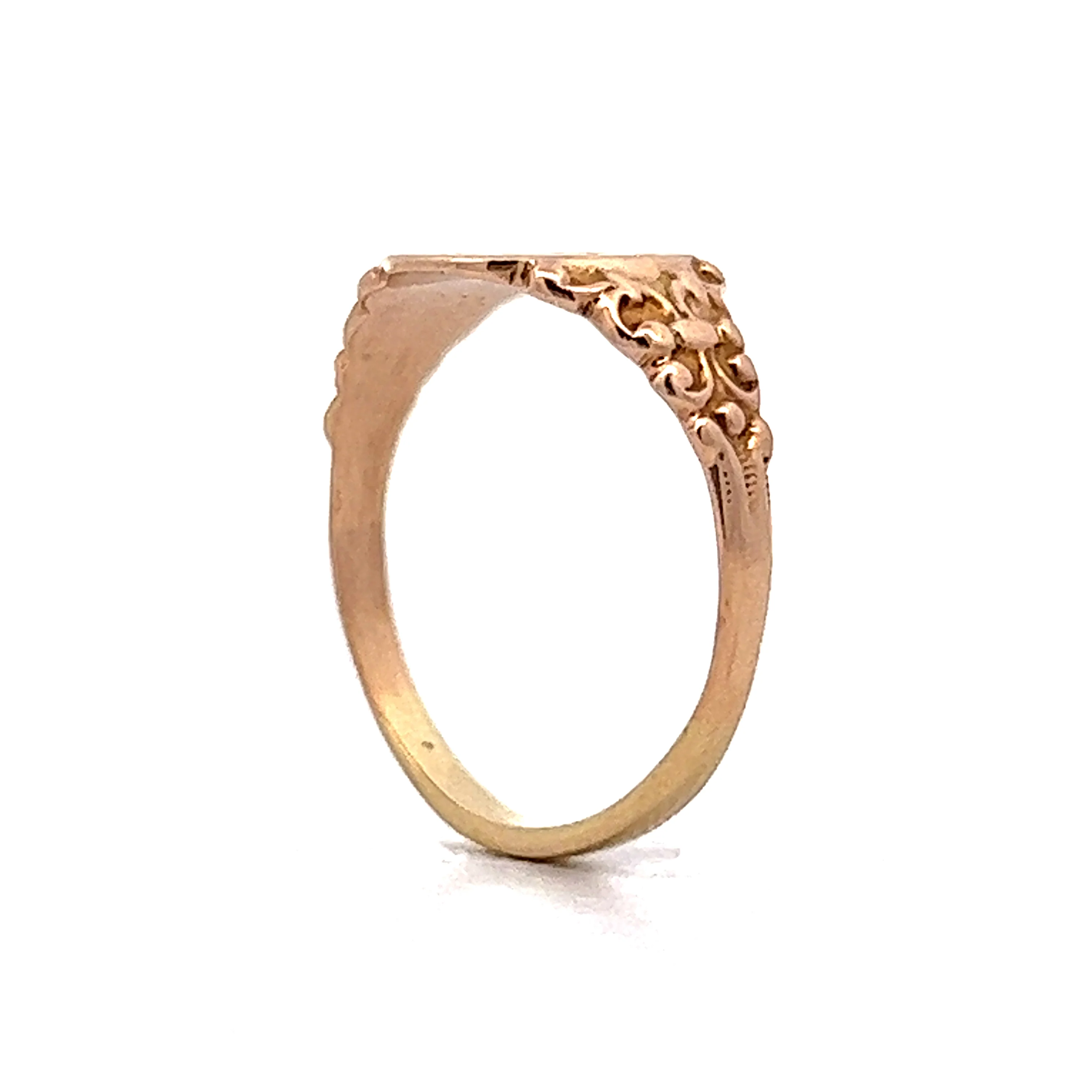 Antique Victorian Signet Ring in 14k Yellow Gold - Image 5